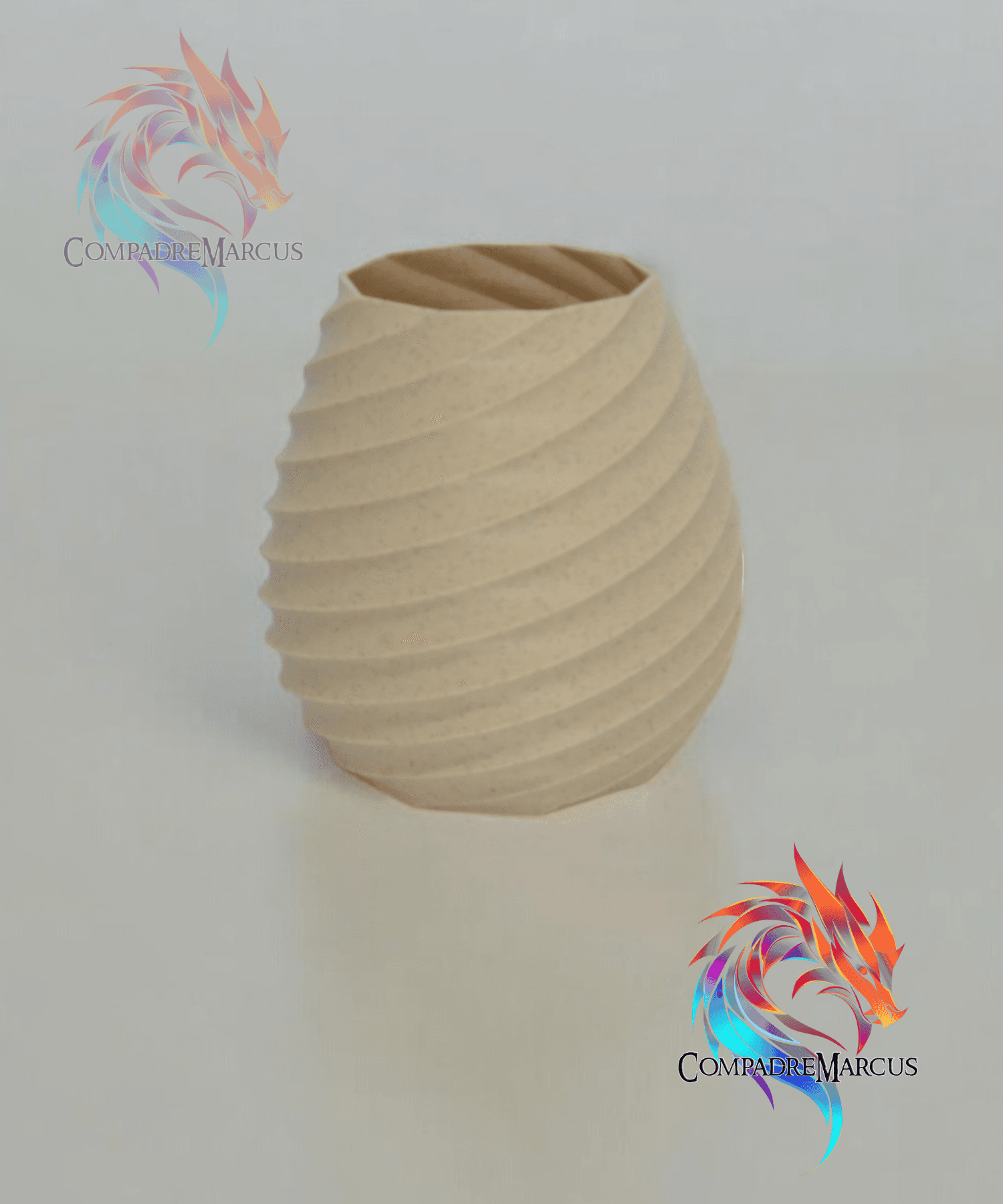 Spiral decorative Planter / No supports  3d model