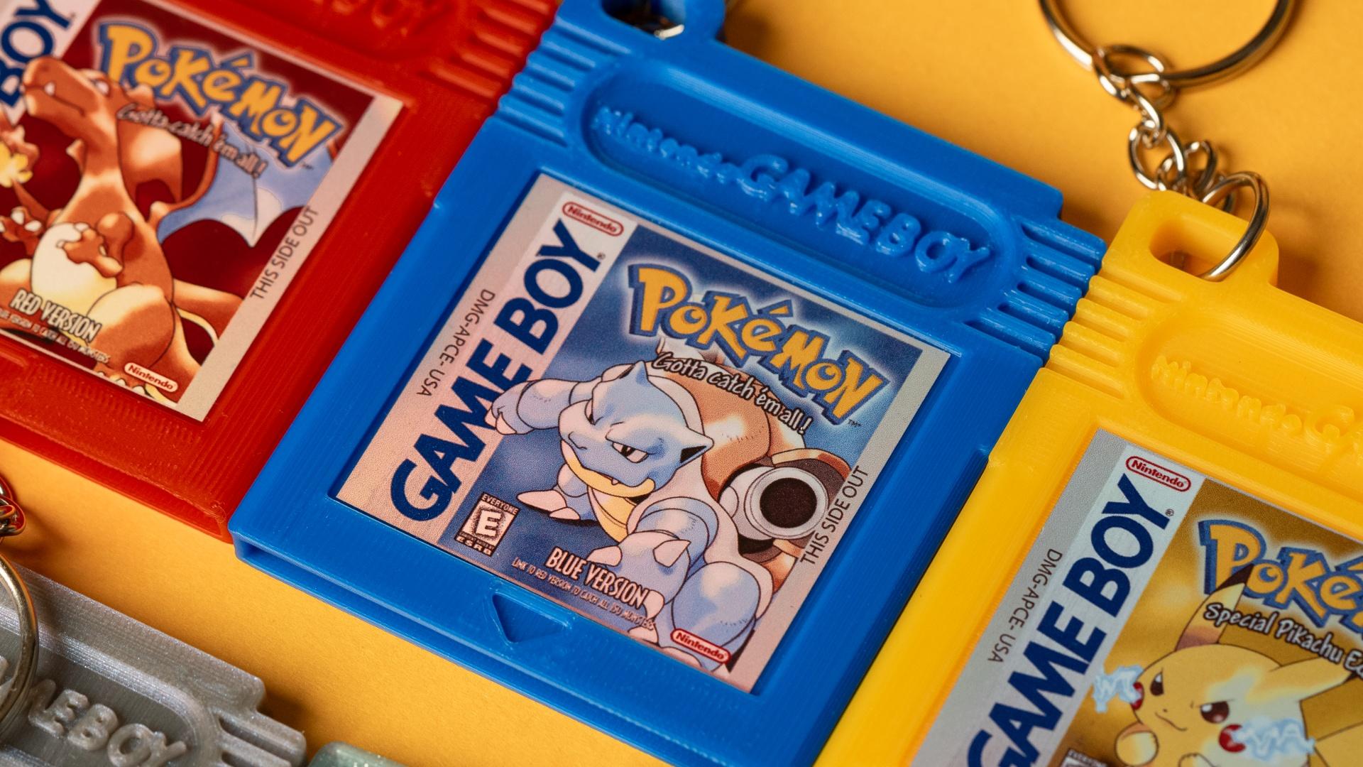 Gameboy and GB Color Cartridges - Keychains and Wall Mountables 3d model