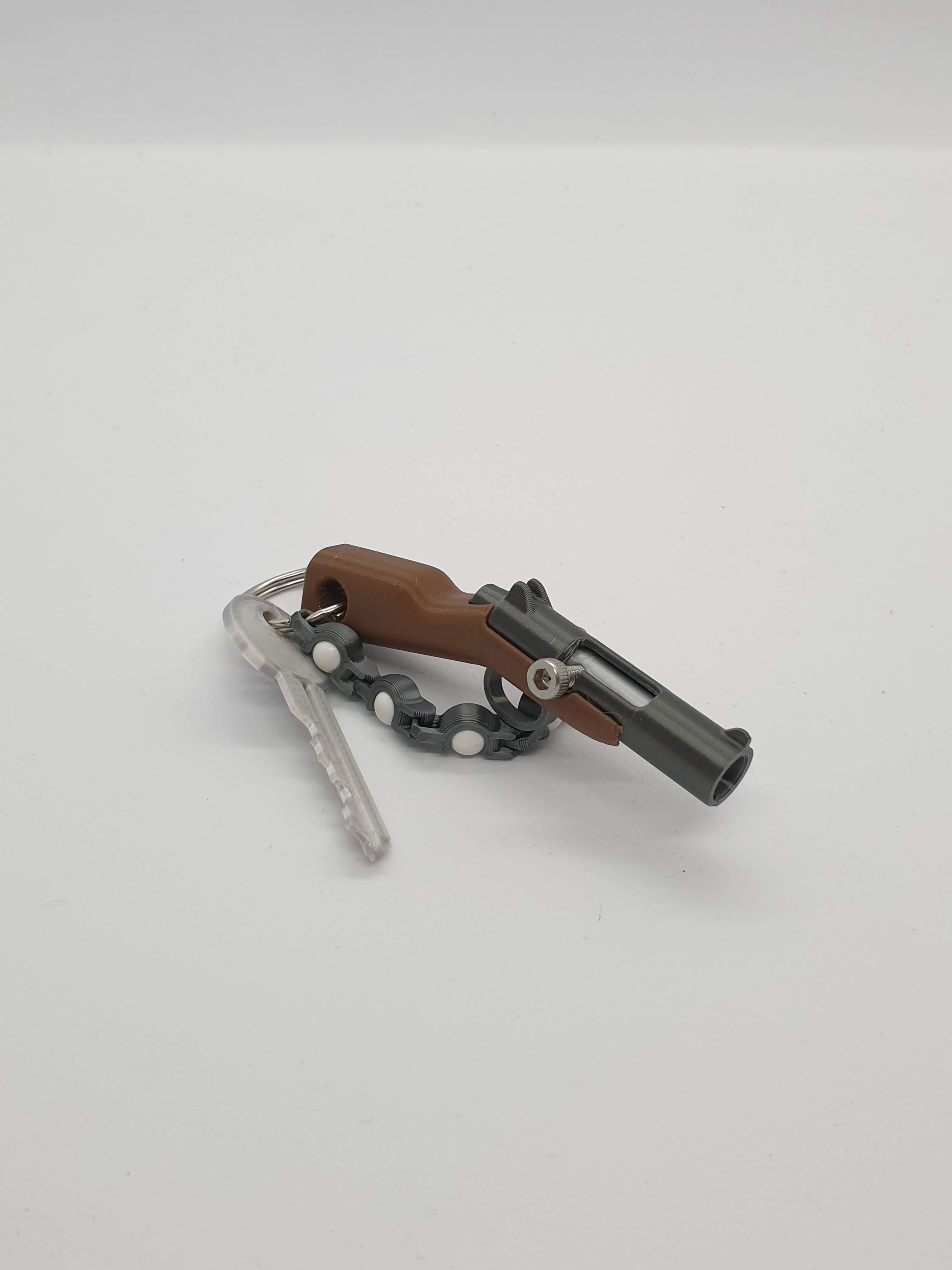 Bolt Action Rifle Keychain 3d model