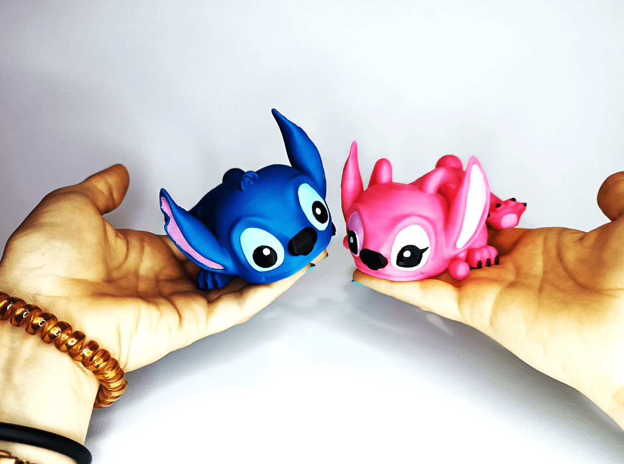 Flexi Angel Toys, Keychain, Magnet (from Lilo & Stitch) 3d model