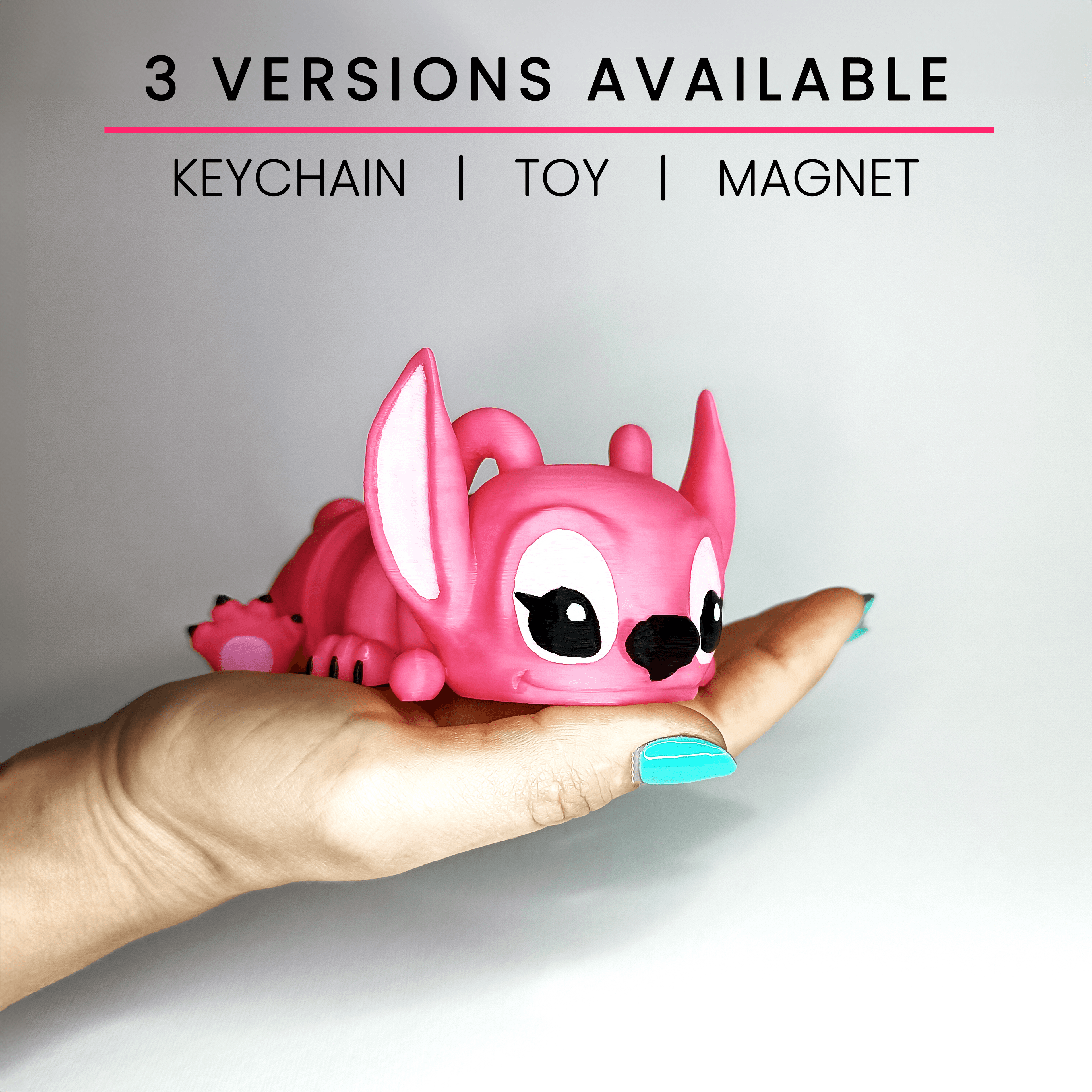 Flexi Angel Toys, Keychain, Magnet (from Lilo & Stitch) 3d model