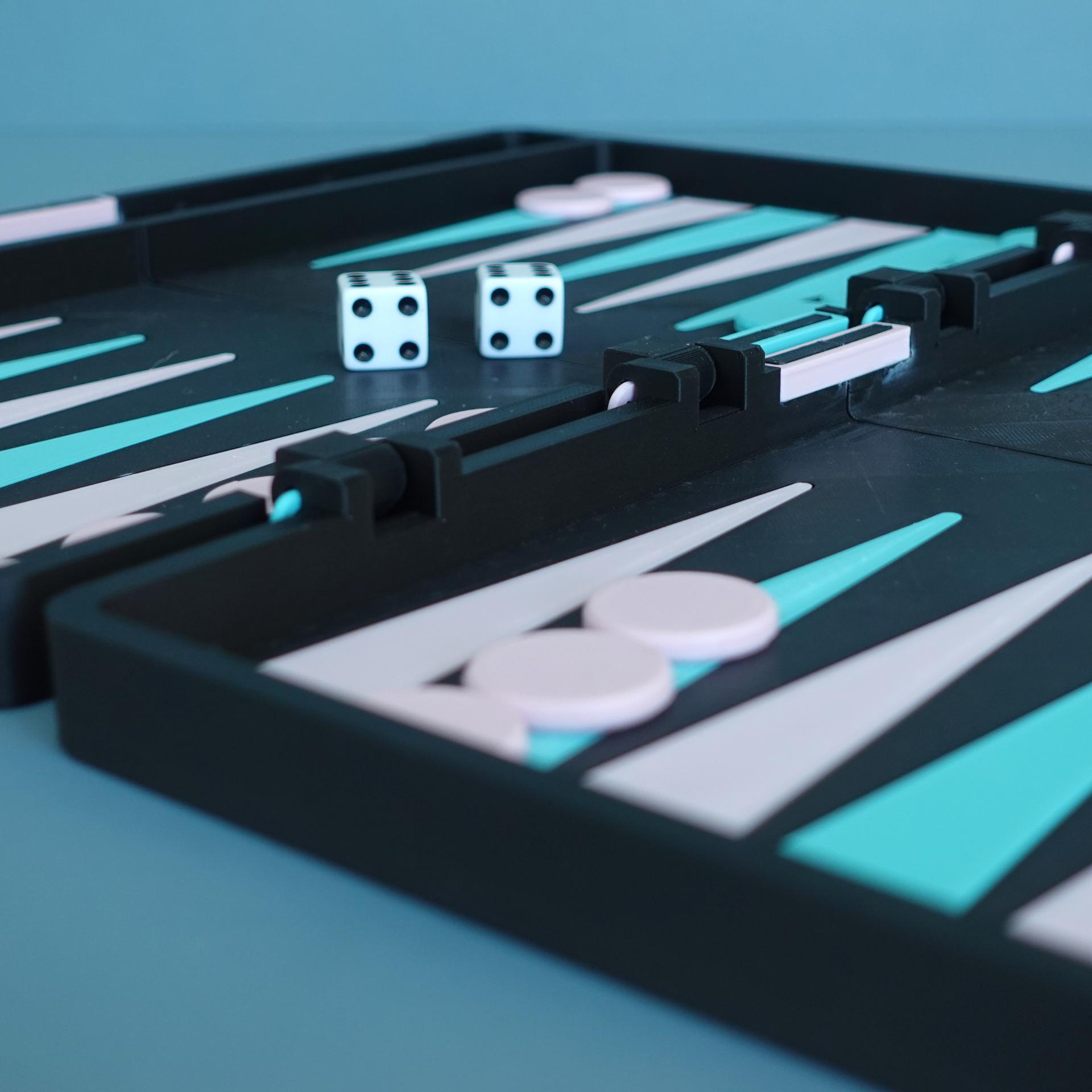 Backgammon set 3d model