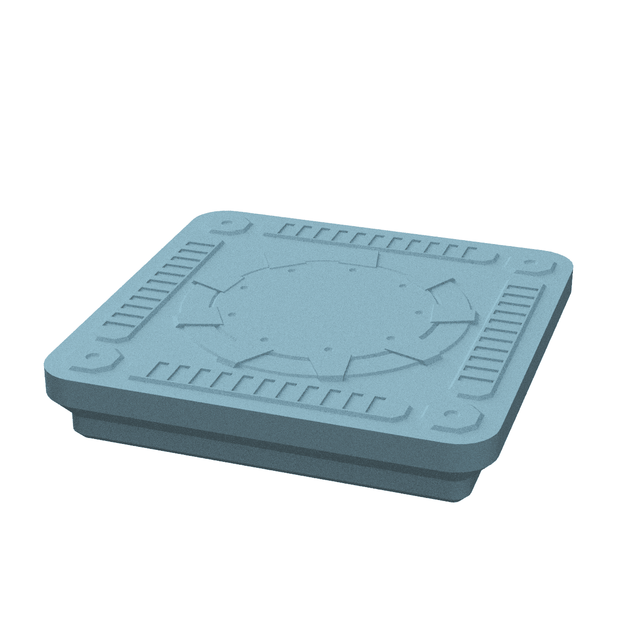 Gridfinity Grimdark Spaceship Kit for Tabletop RPGs - Modular Building System 3d model