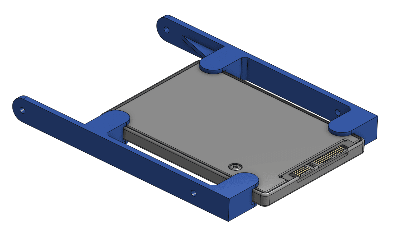 2.5" to 3.5" HDD/SSD Screwless Adapter 3d model
