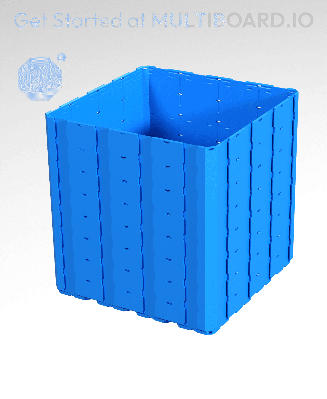 4x4x4 - Full Multipoint Rail - Multibin Shell 3d model