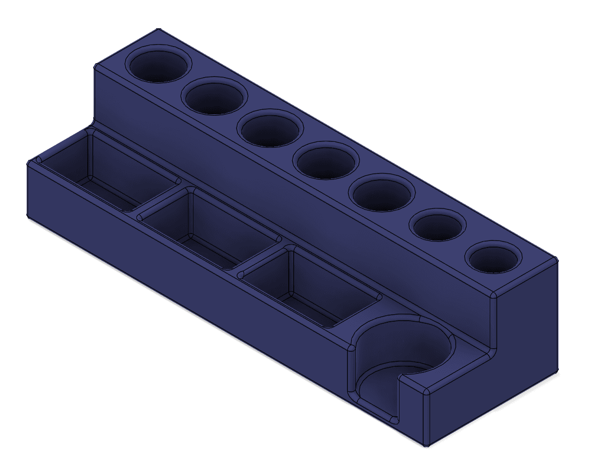 Highlighter, Pen and Sharpie Rack 3d model