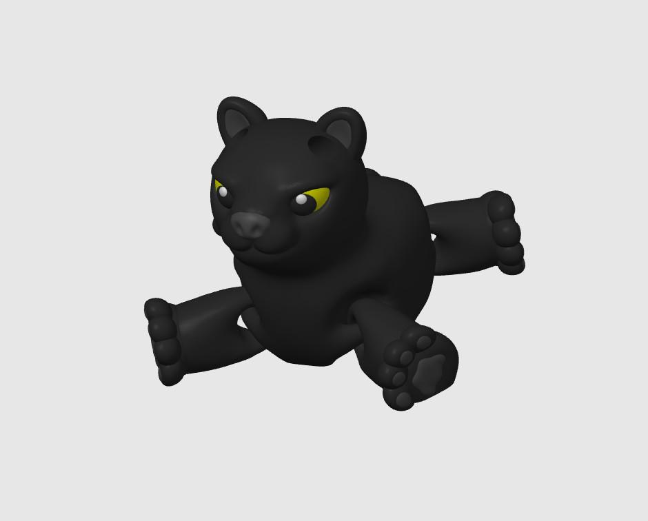 Panther Keychain 3d model