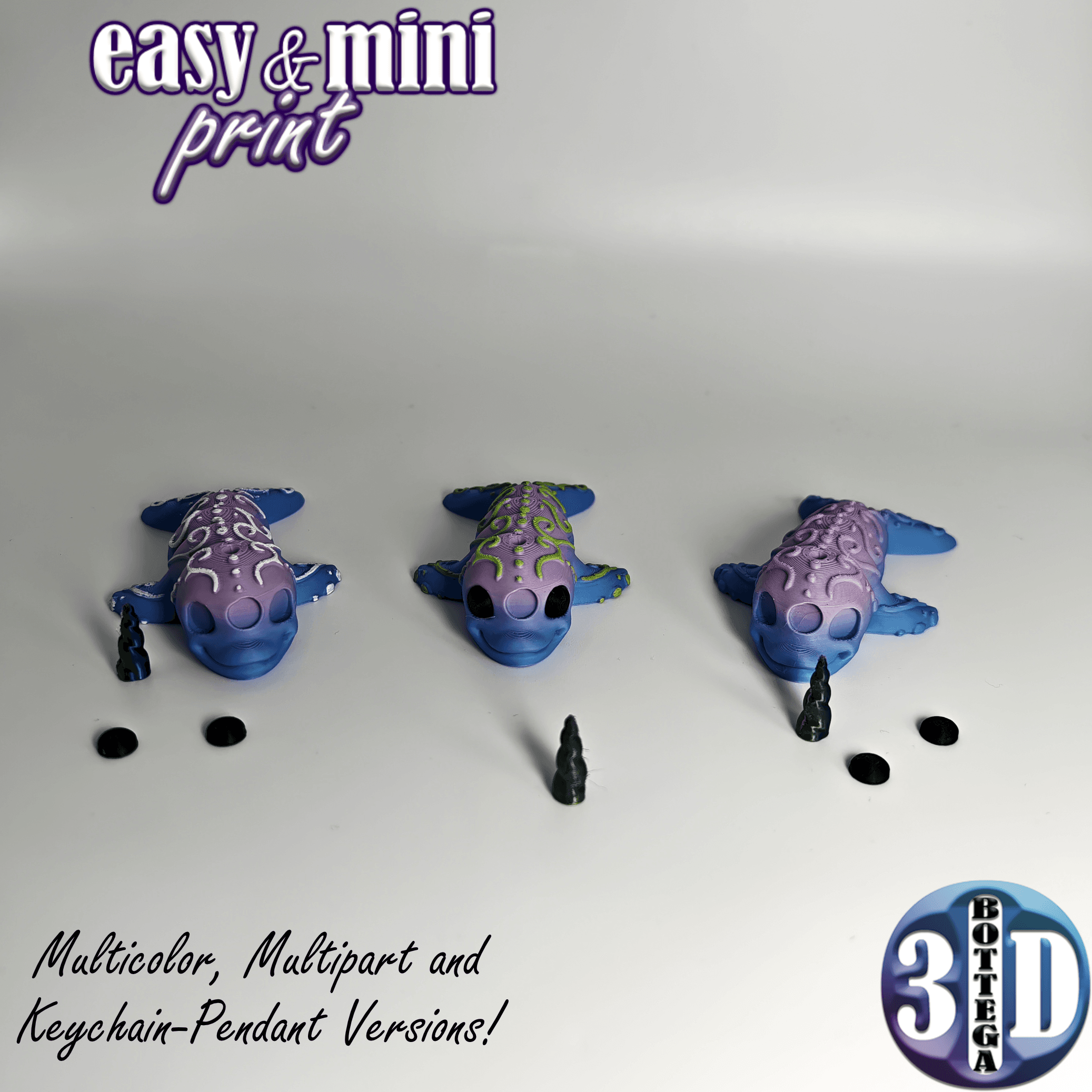 E&MP: Spirit Narwhal! + Keychain Pendant Version + multipart version  3d model