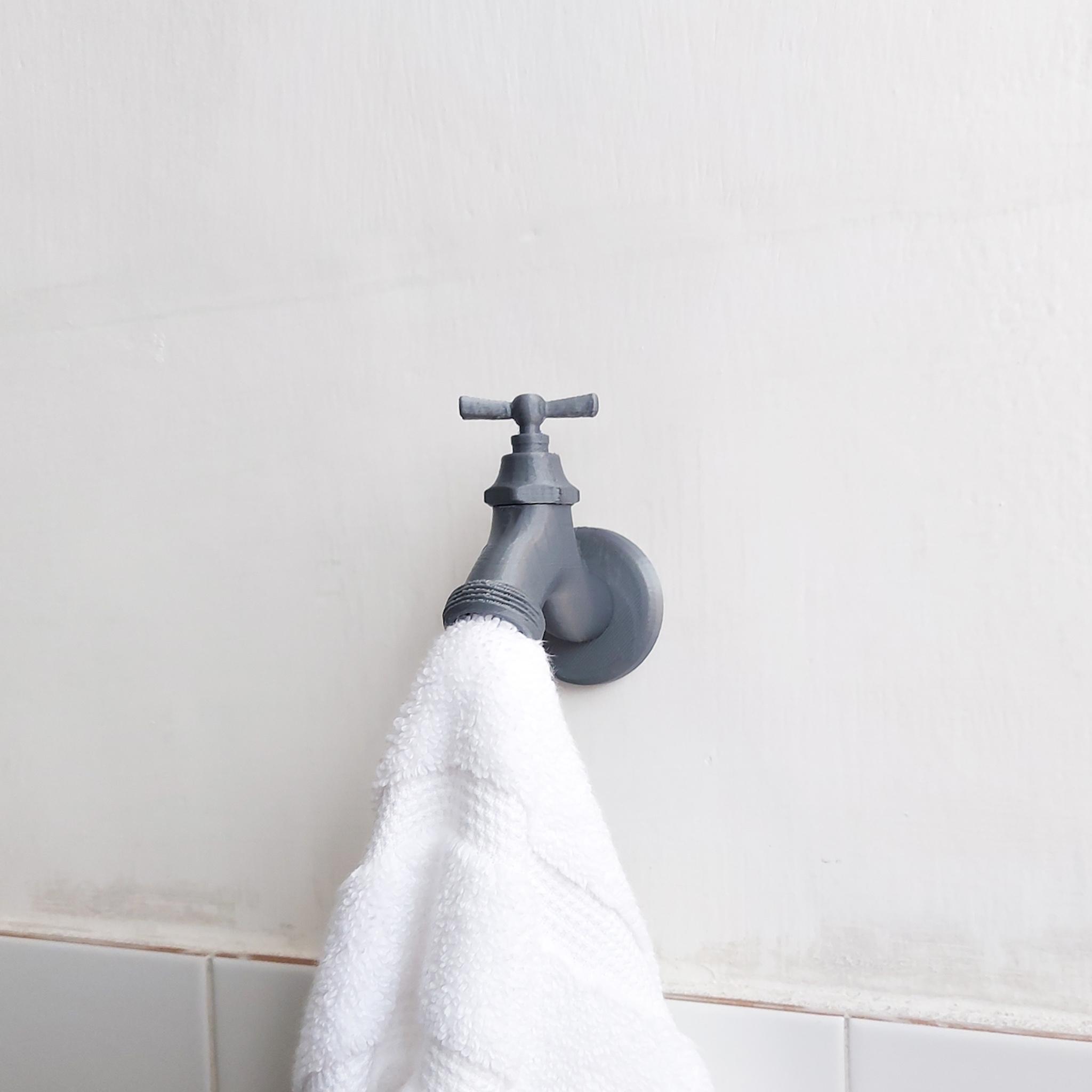 Faucet Towel Hanger 3d model