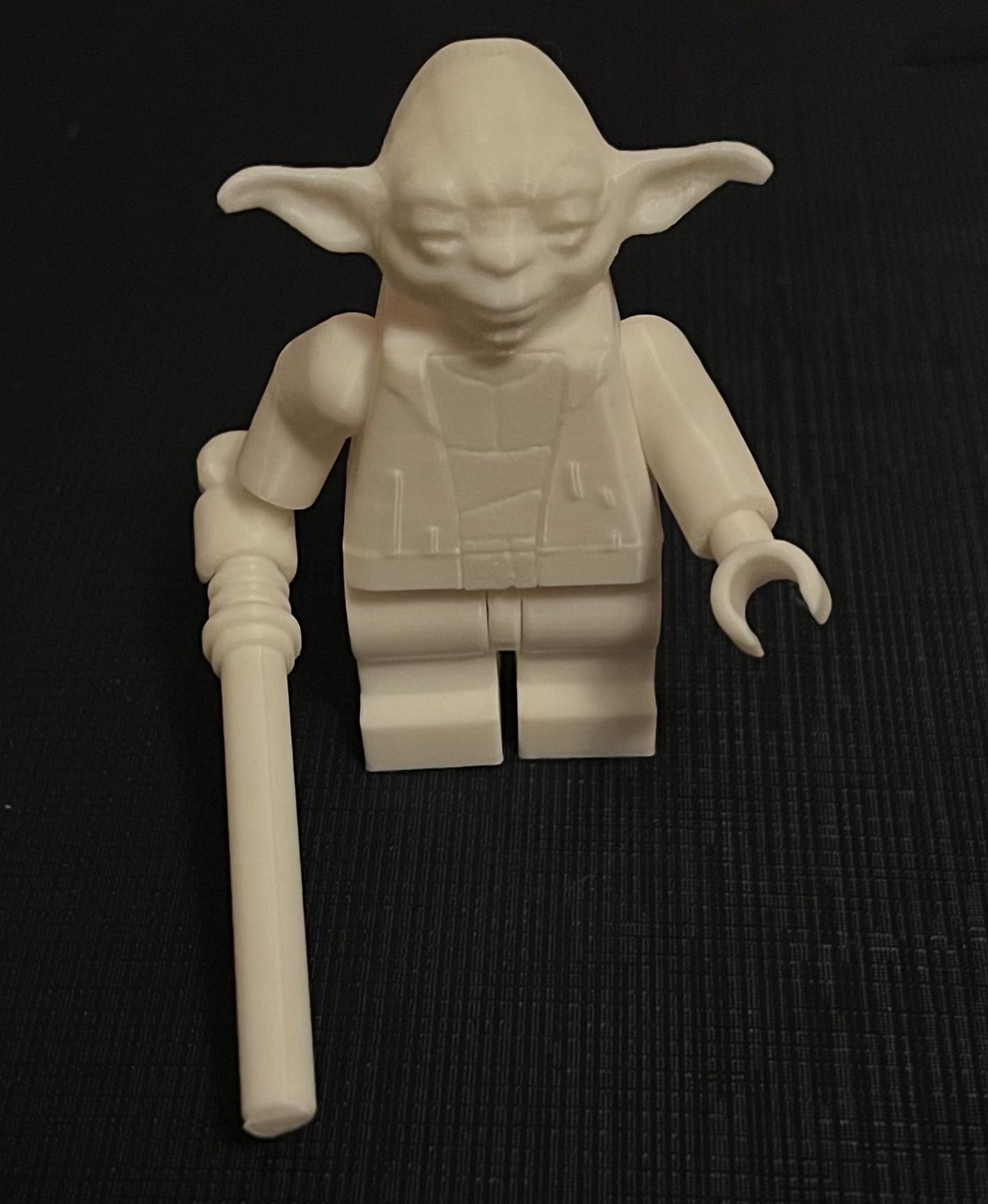Yoda (7 inch brick figure, NO MMU/AMS, NO supports, NO glue) 3d model