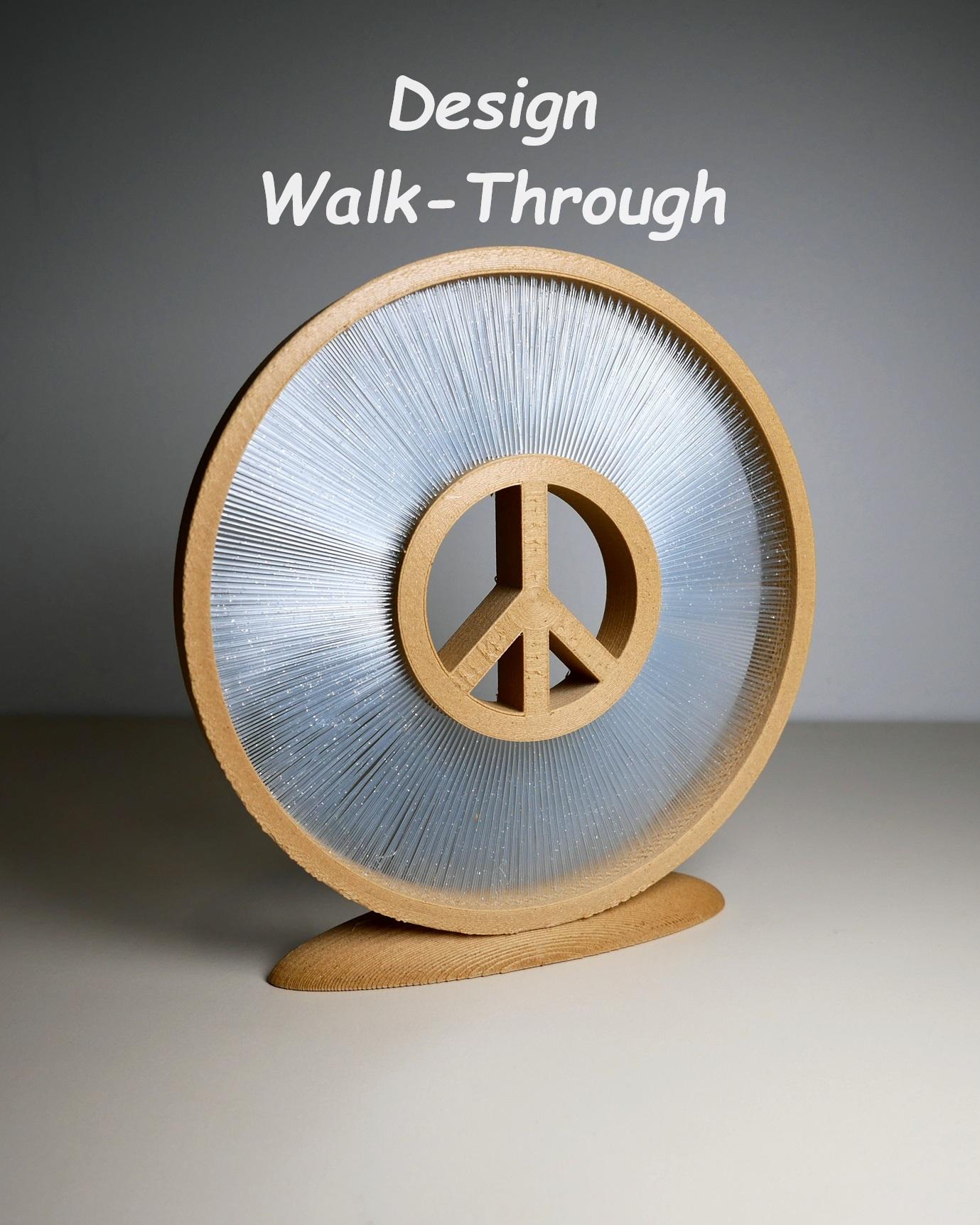 Design Walk-Through - Peace String Art 3d model