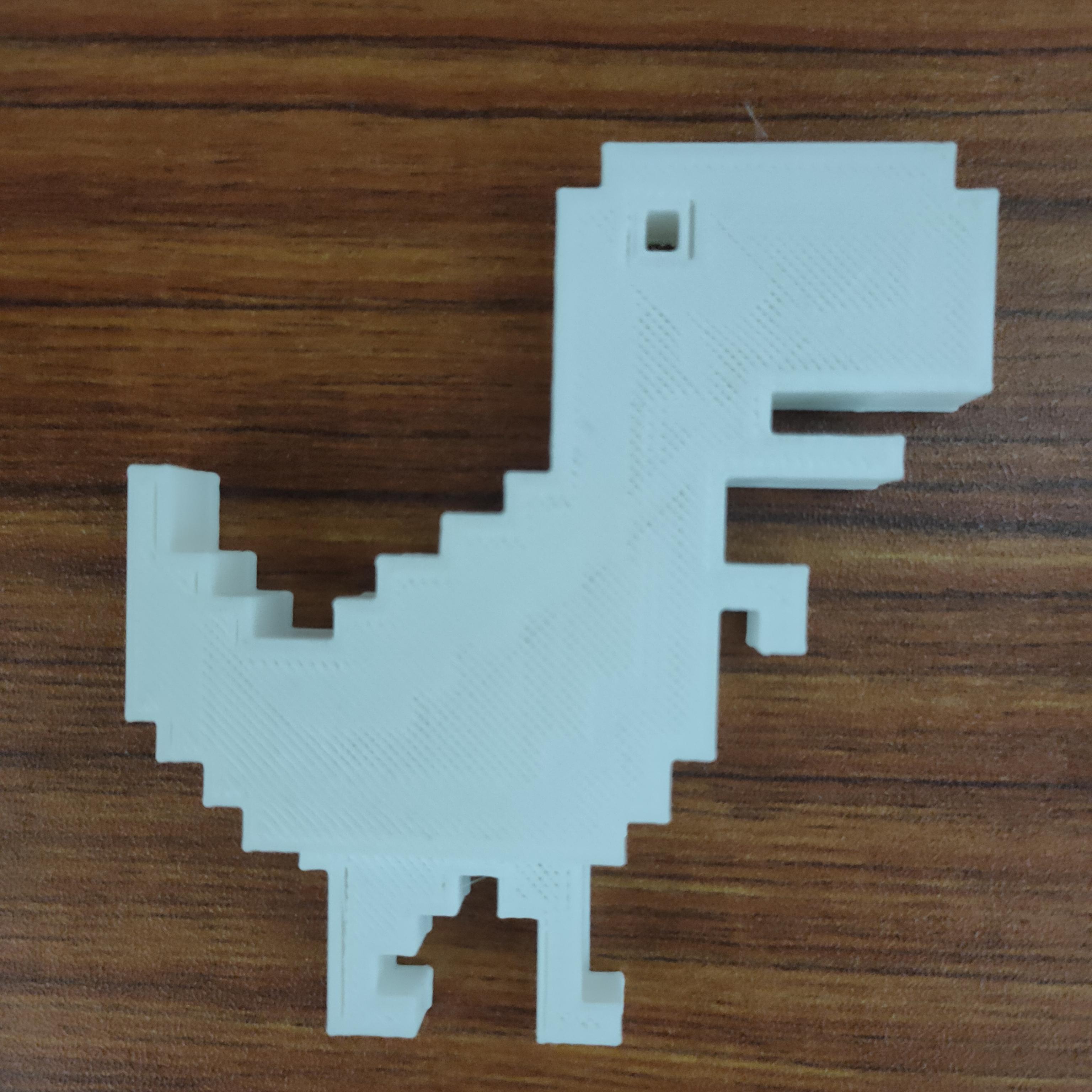 Dinosaur Game 3D Print model with Spring 3d model