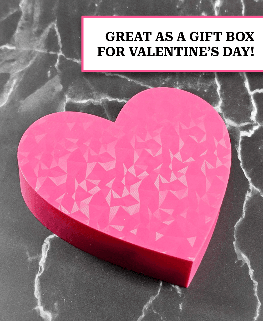 Vase Mode Heart-Shaped Boxes | 3 sizes, 4 tolerance options | Valentine's Day Gift Box 3d model