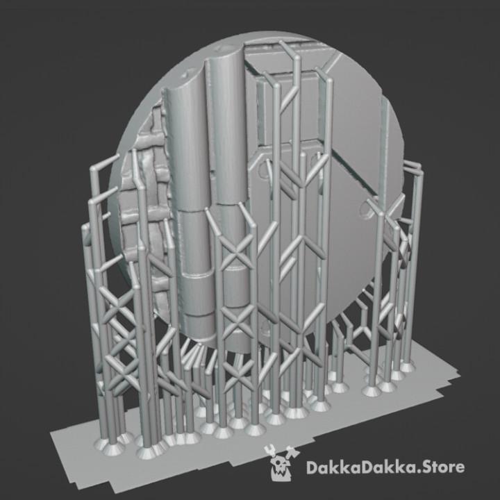 Decorative bases "Spaceship" Set 3d model