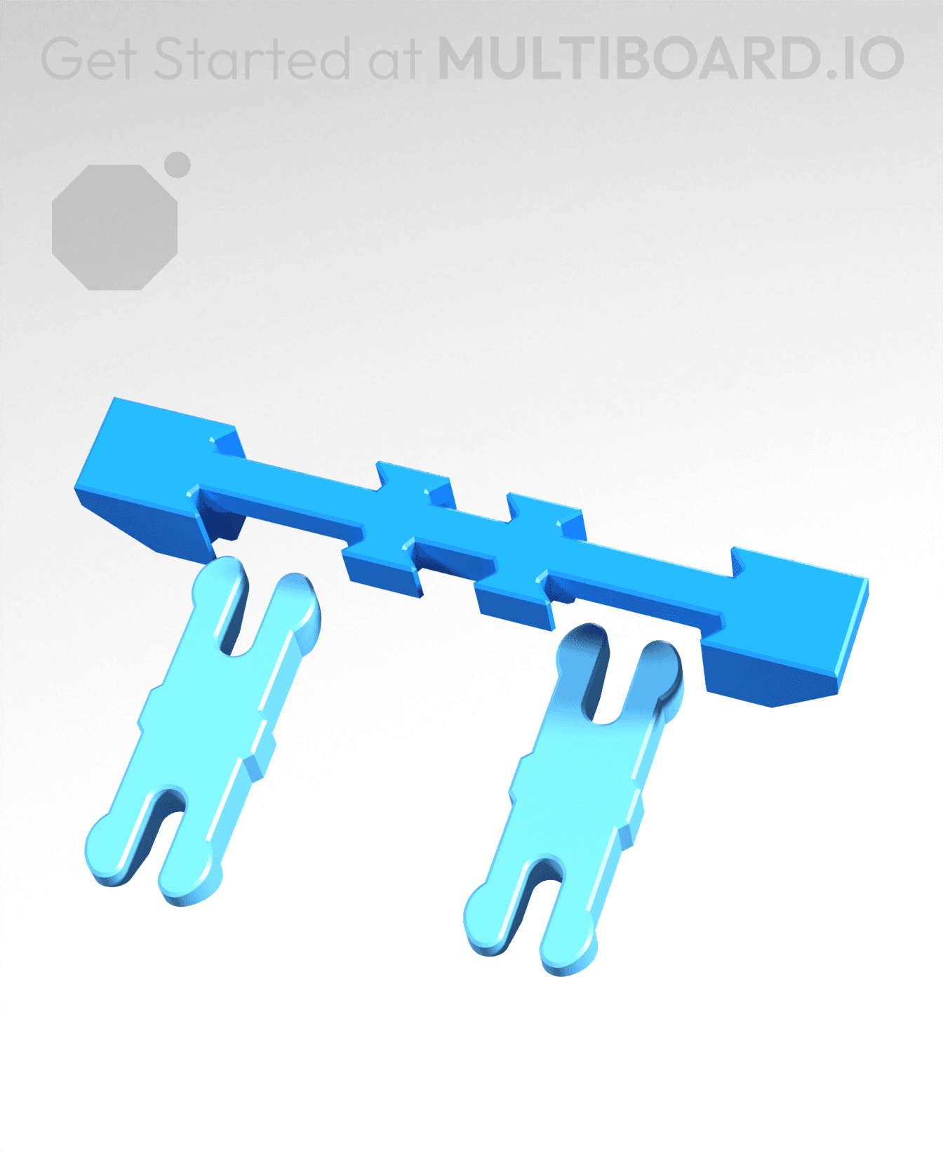 1L - Front - Drawer Base-To-Base Connector 3d model