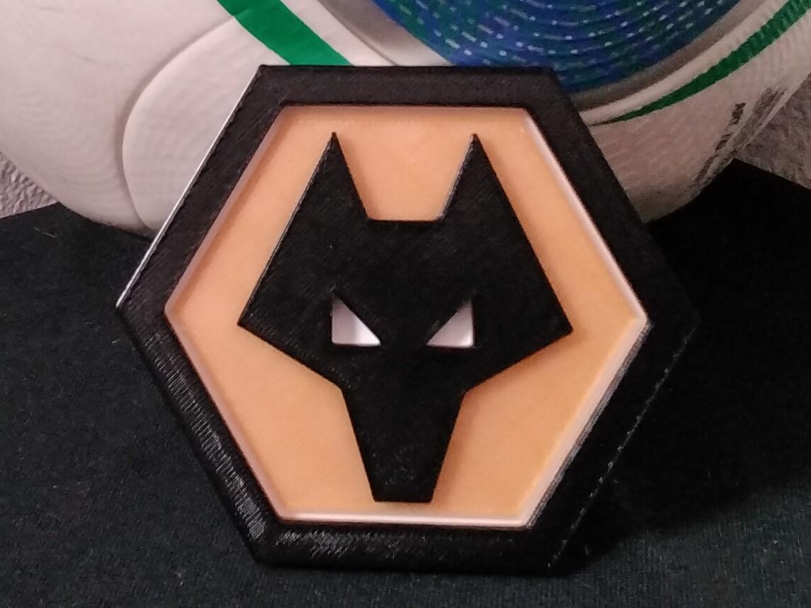 Wolverhampton Wanderers FC Coaster or plaque 3d model