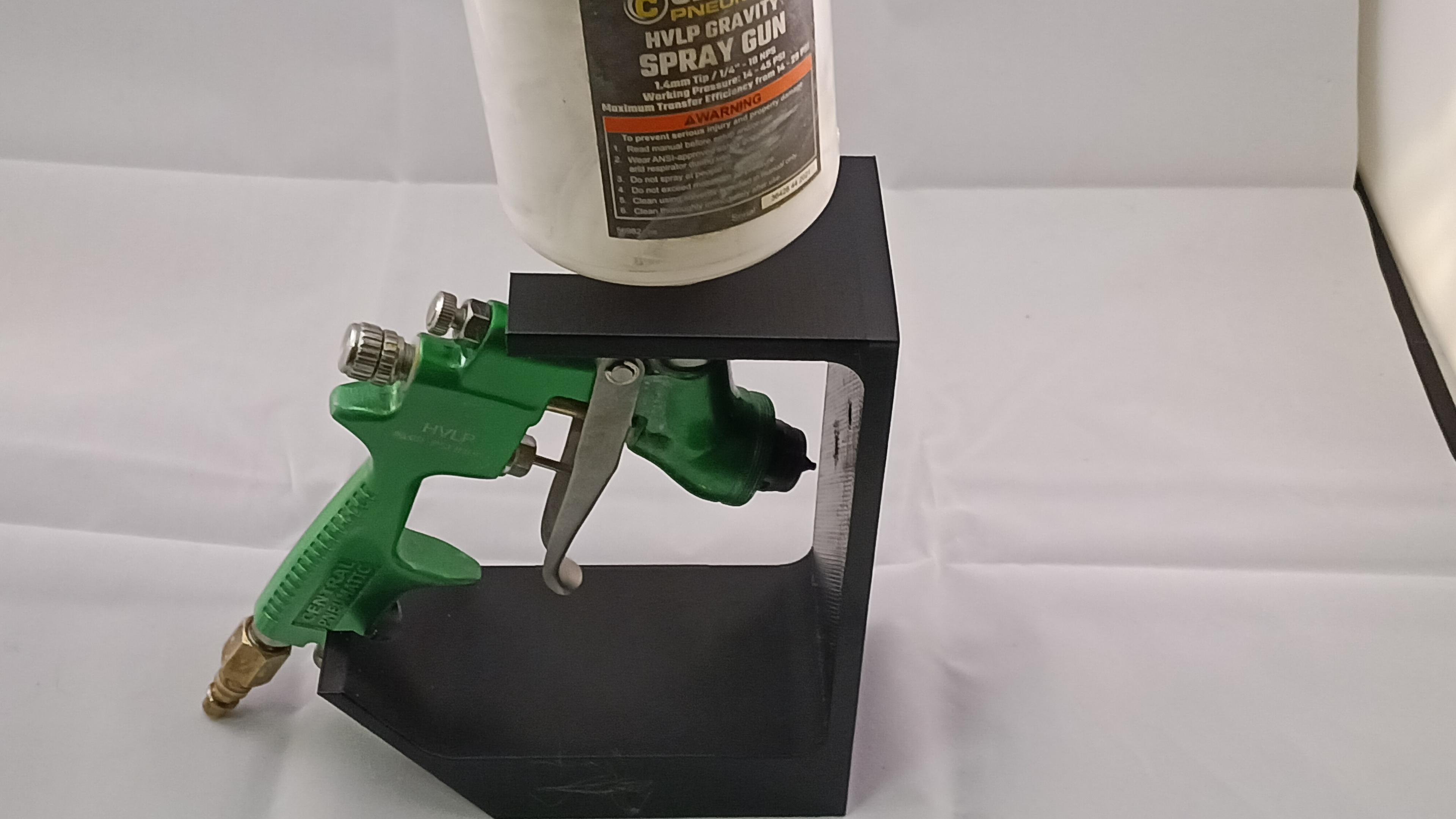 HVLP spray gun holder wall mountable 3d model