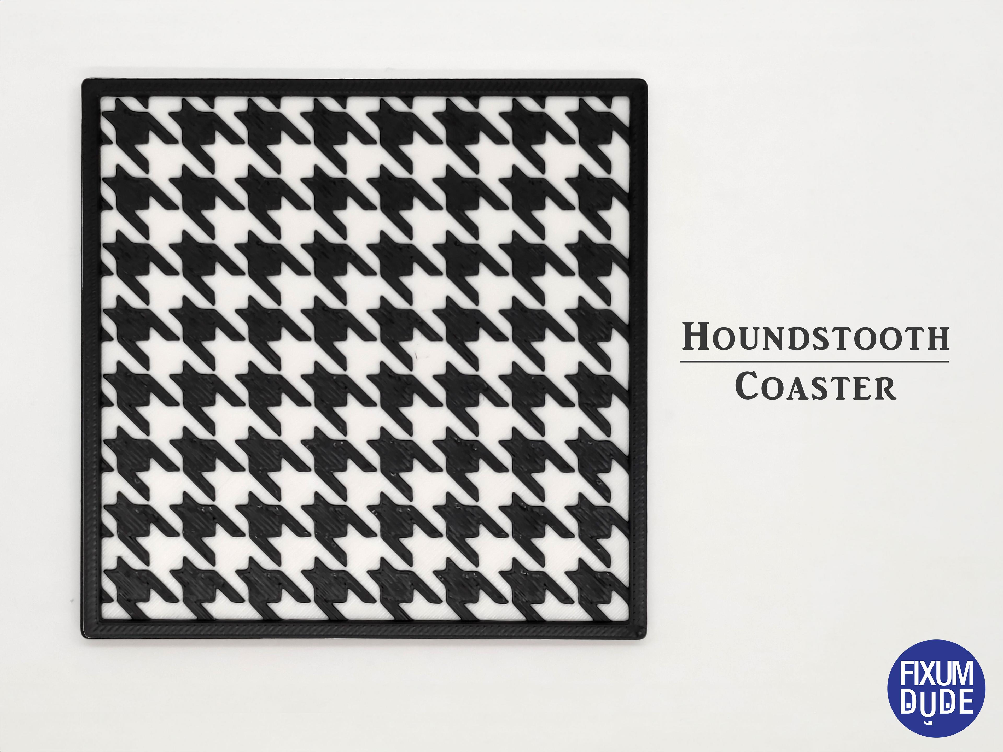 Houndstooth Coasters - Square 3d model