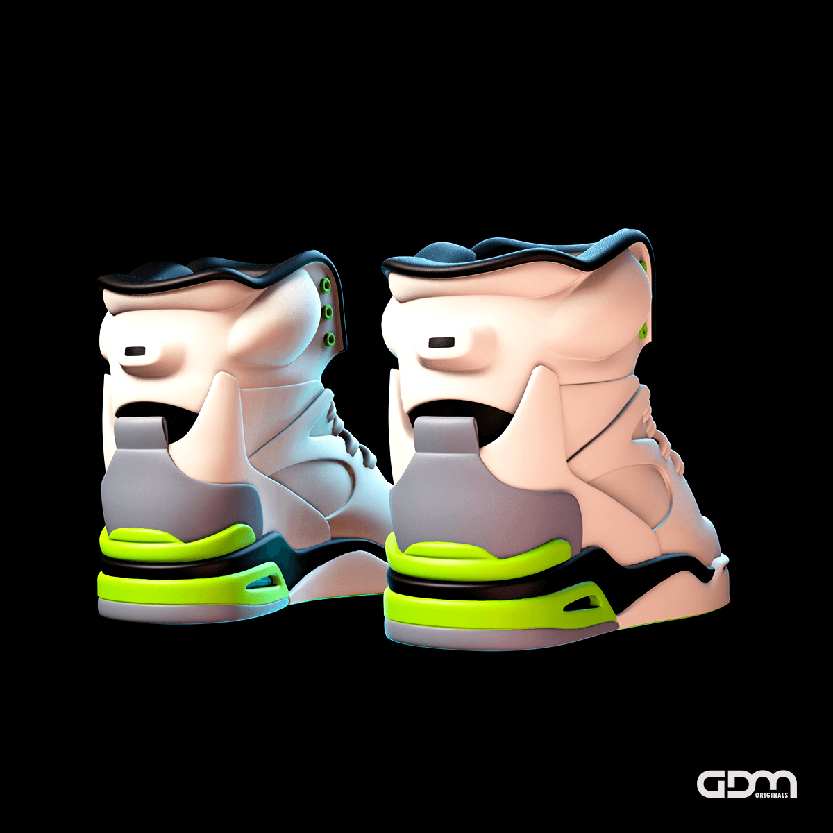 Air Command inspired Sneakers 3d model
