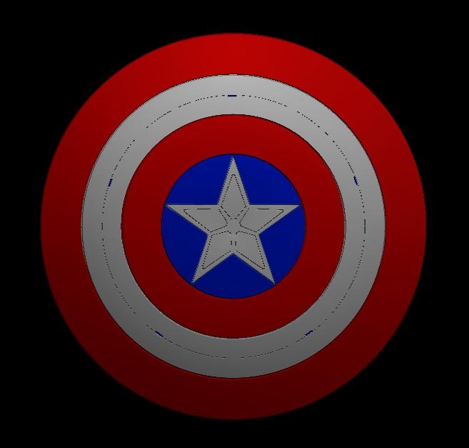 Sam Wilson Captain America Shield 3d model