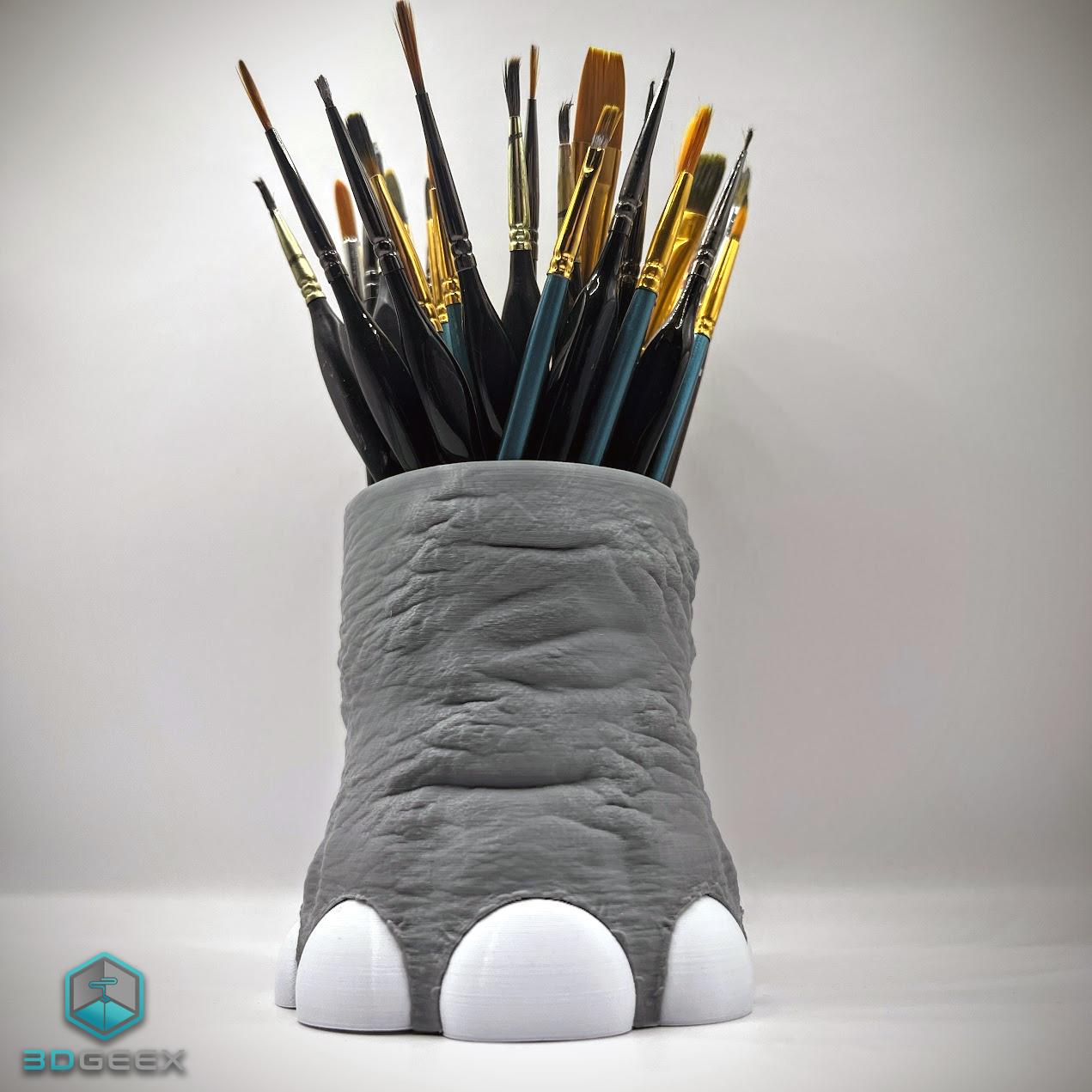 Elephant Foot Pencil Holder / Planter 3d model