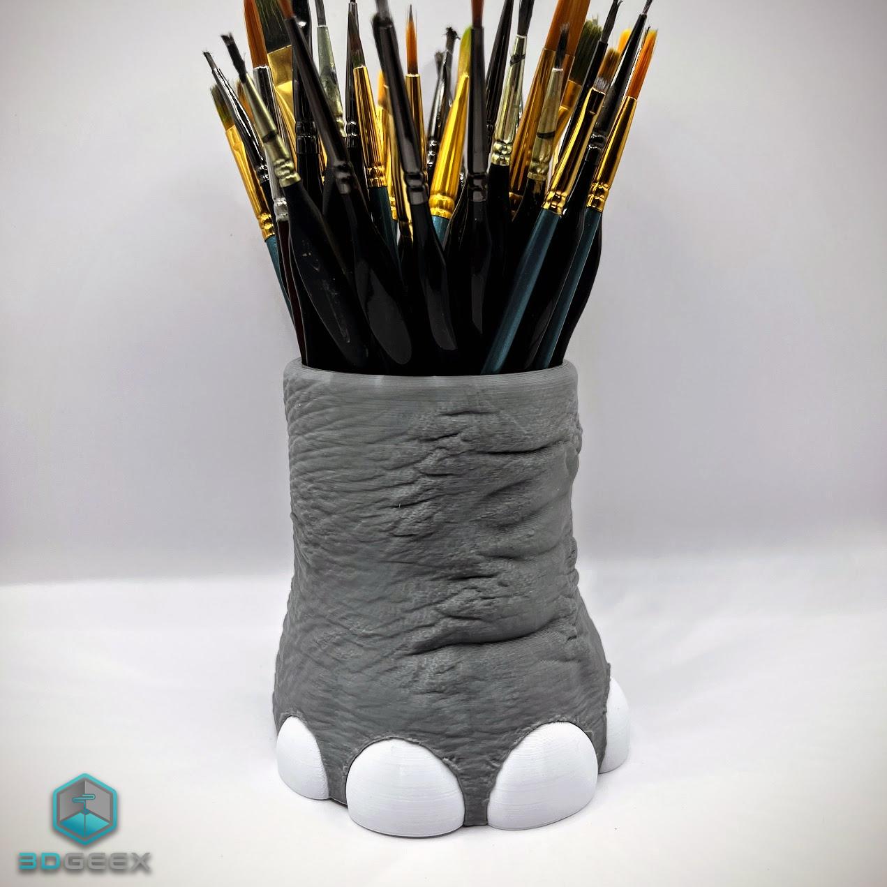 Elephant Foot Pencil Holder / Planter 3d model