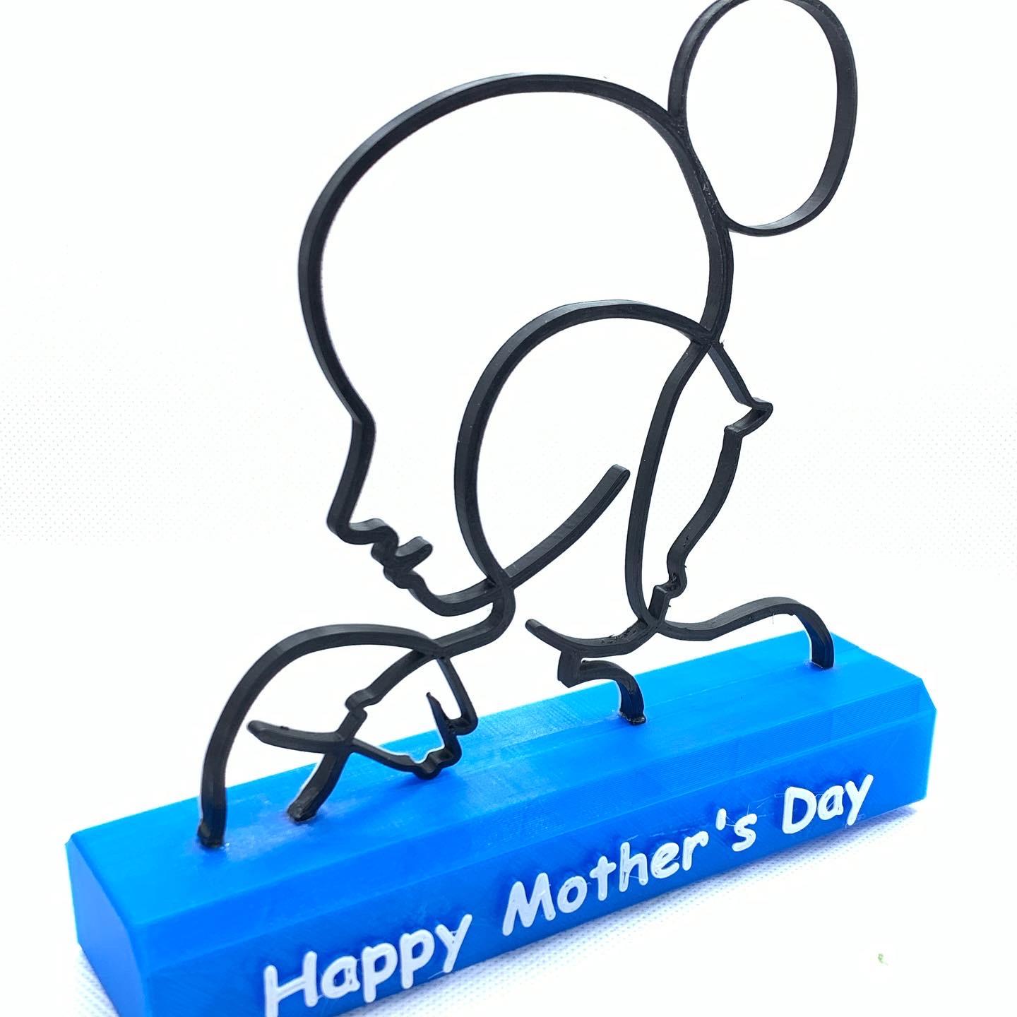 mother's day sculpture 3d model