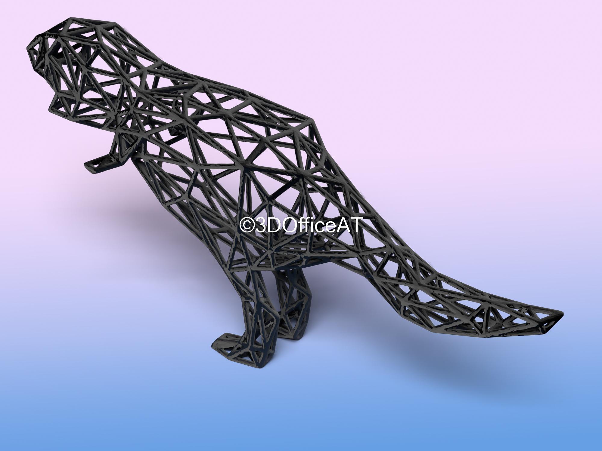 The T-Rex Wire Art 3d model