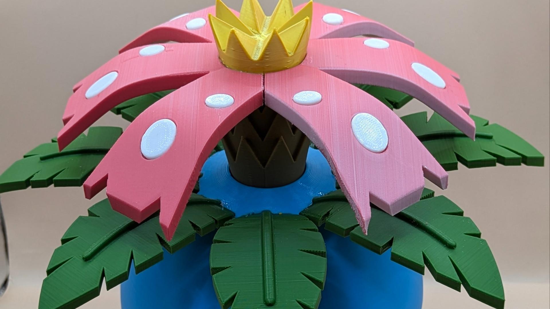 Venusaur Pokeball (MULTIPART).stl 3d model