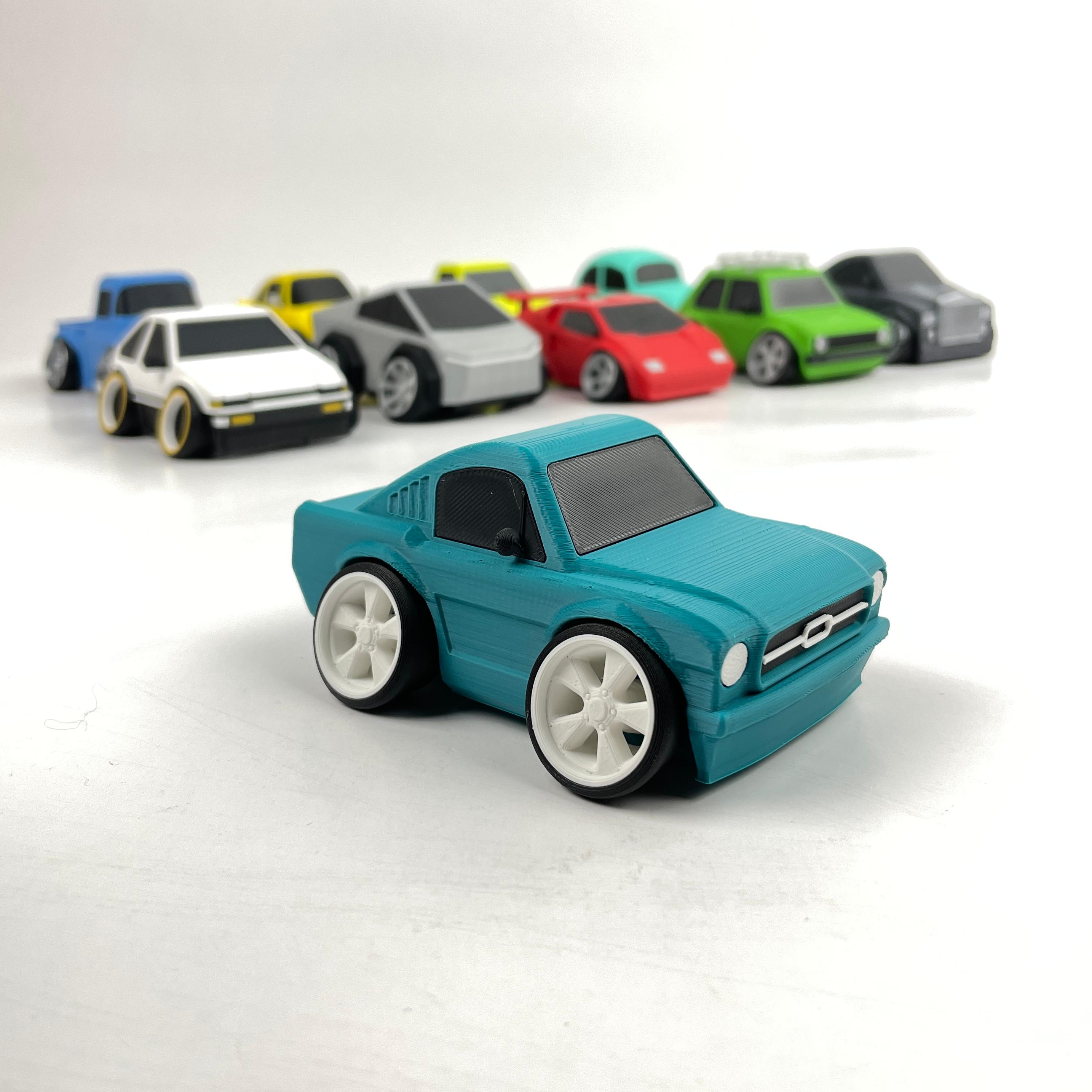 Tooned MUSTANG - Model kit 3d model