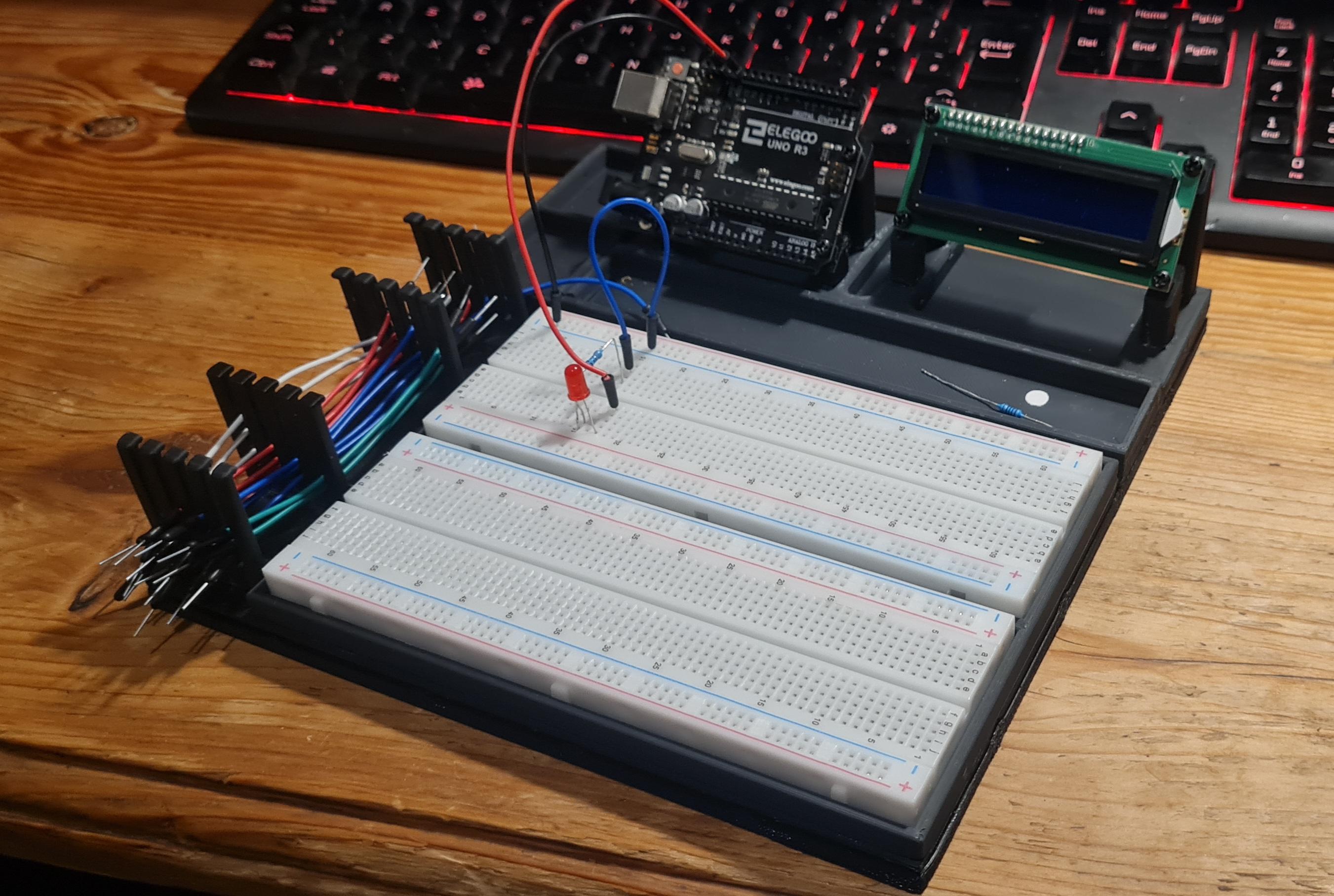 3D Printed Arduino Breadboard Holder