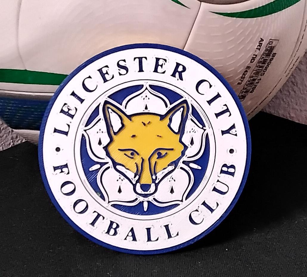 Concave Leicester City FC coaster or plaque 3d model