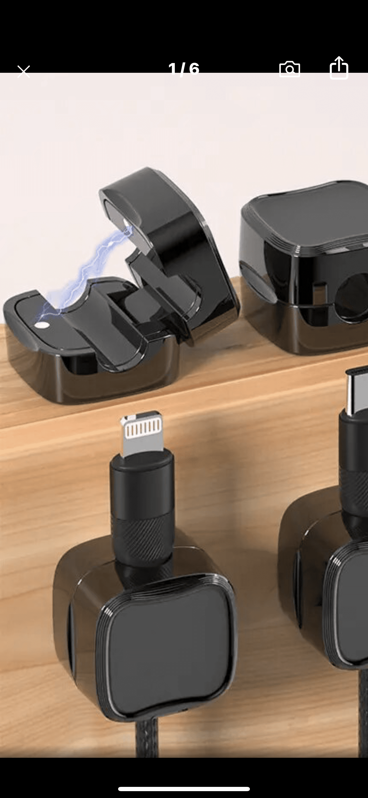 USB magnetic Cable holder 20 x 20 x 17mm 3d model