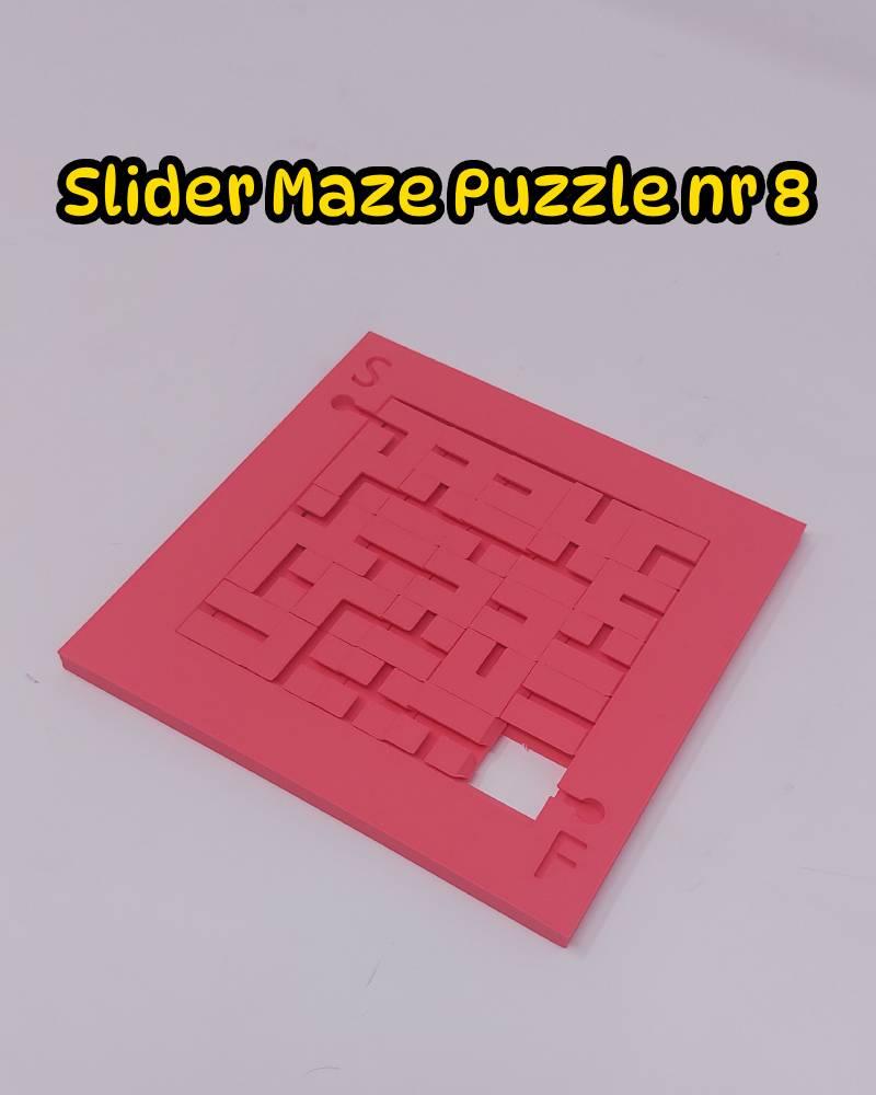 Slider Maze puzzle nr 8. 3d model