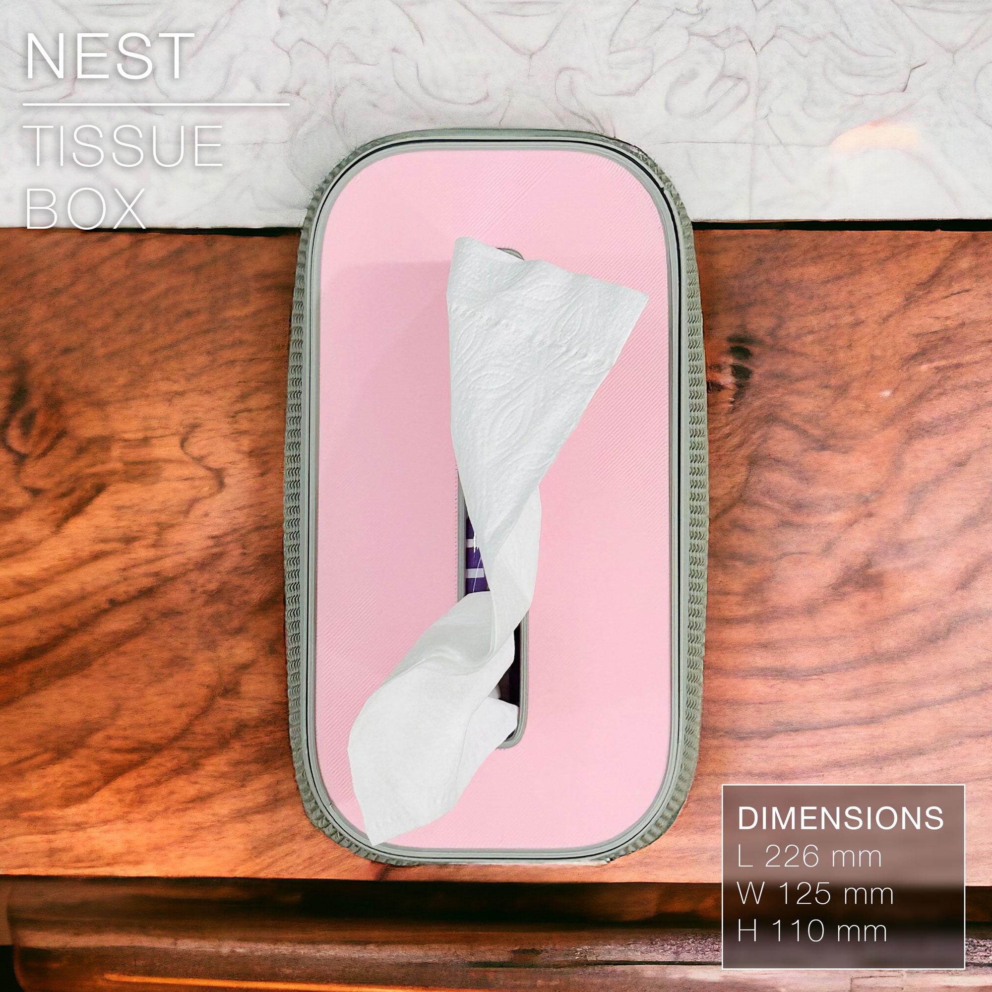 NEST  |  Wicker Tissue Box 3d model