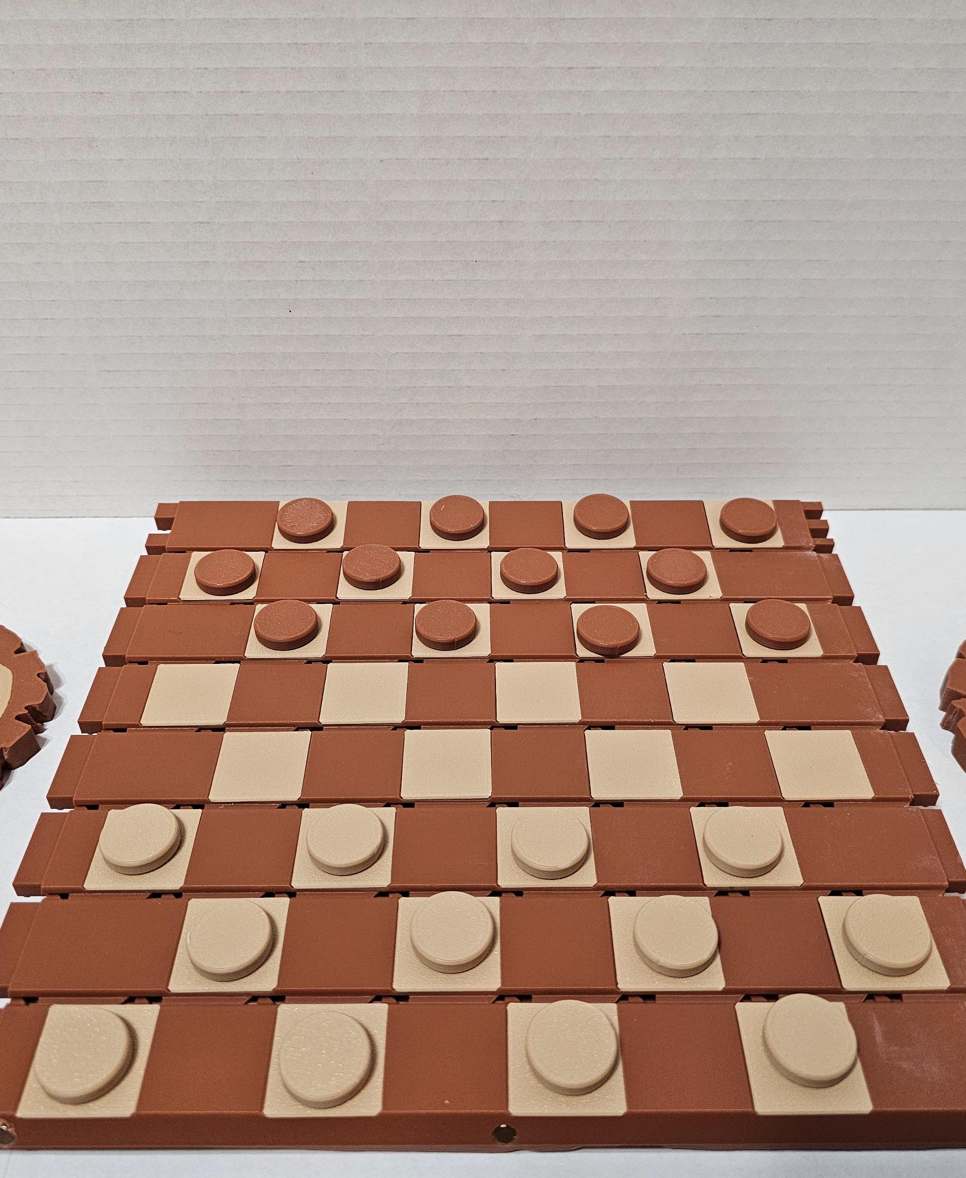 Forest Chess Set - Log and Mushroom Chess Board 3d model