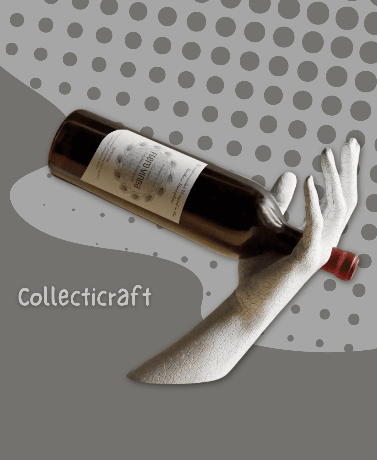 Graceful Hand Wine Holder 3d model