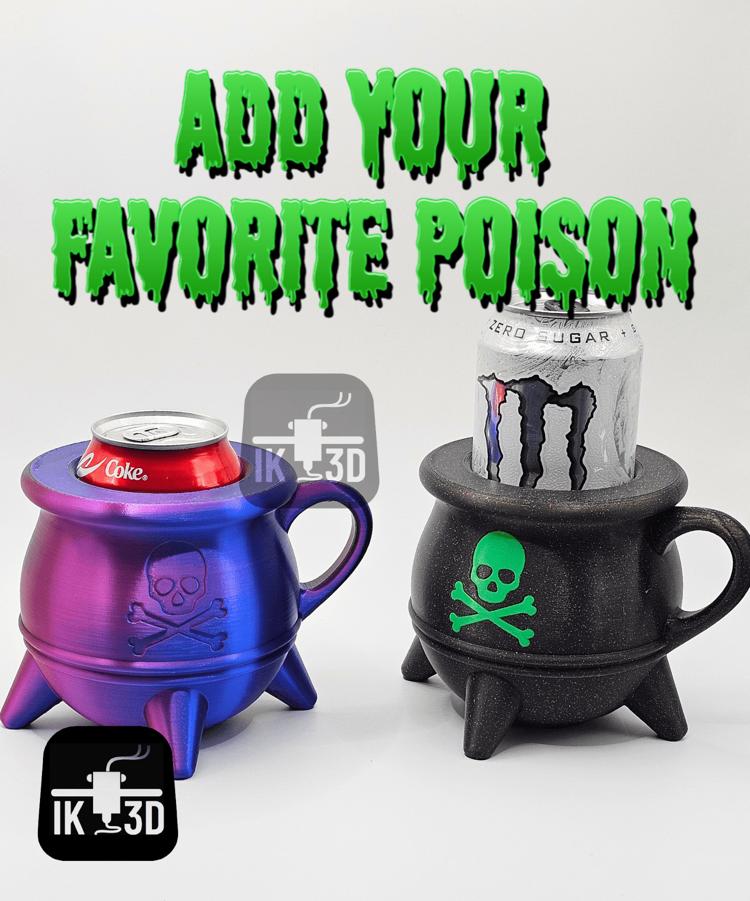 Cauldron Can Cooler / 3MF Included / No Supports 3d model