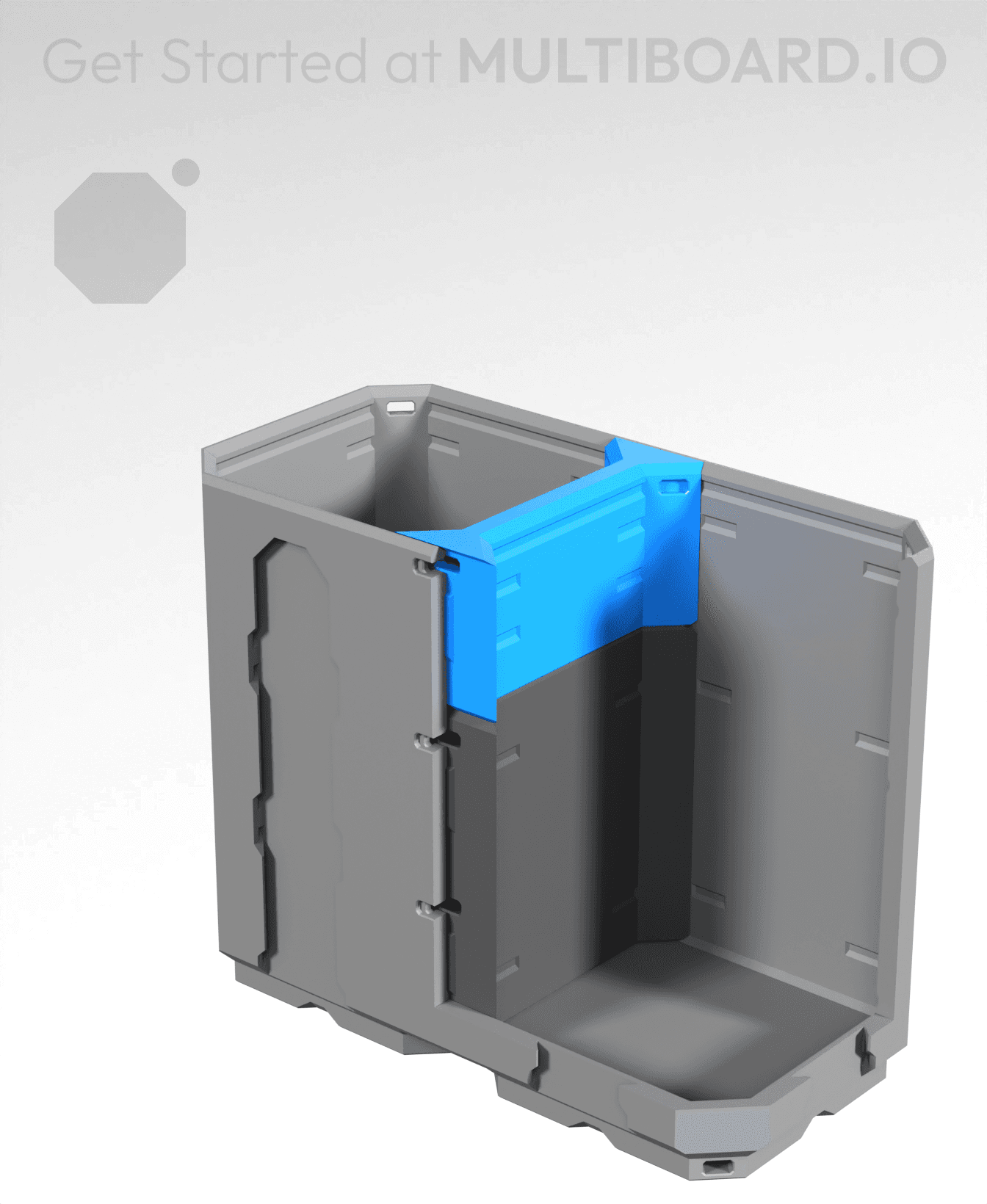 1x0.5H - Full Top Multibin Divider 3d model