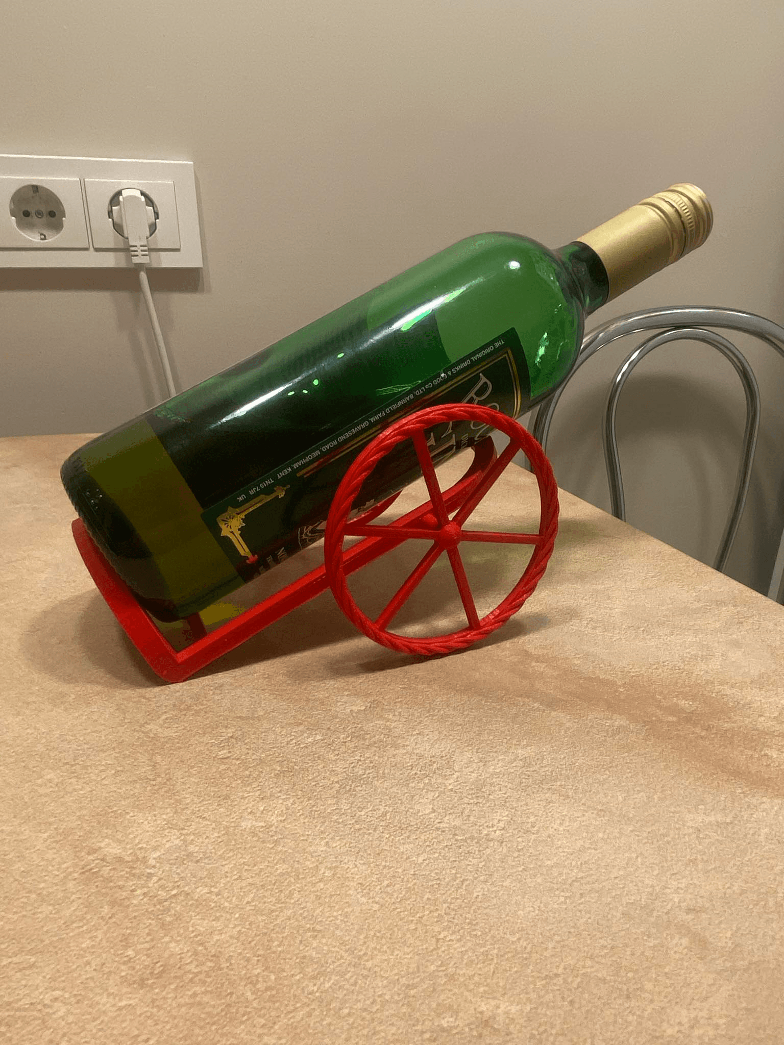 Cannon design wine bottle holder 3d model