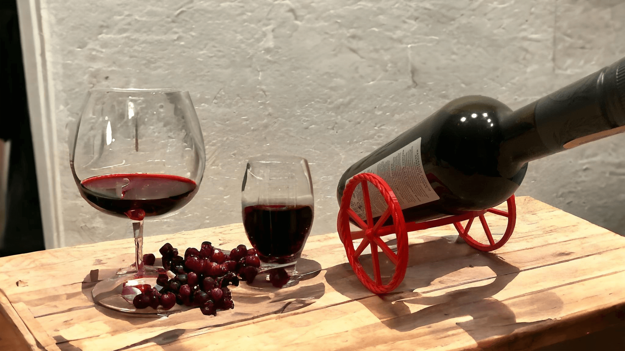 Cannon design wine bottle holder 3d model