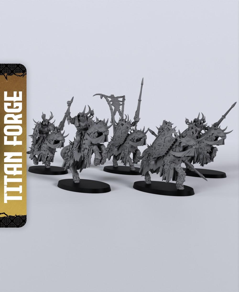Norse Riders - With Free Dragon Warhammer - 5e DnD Inspired for RPG and Wargamers 3d model