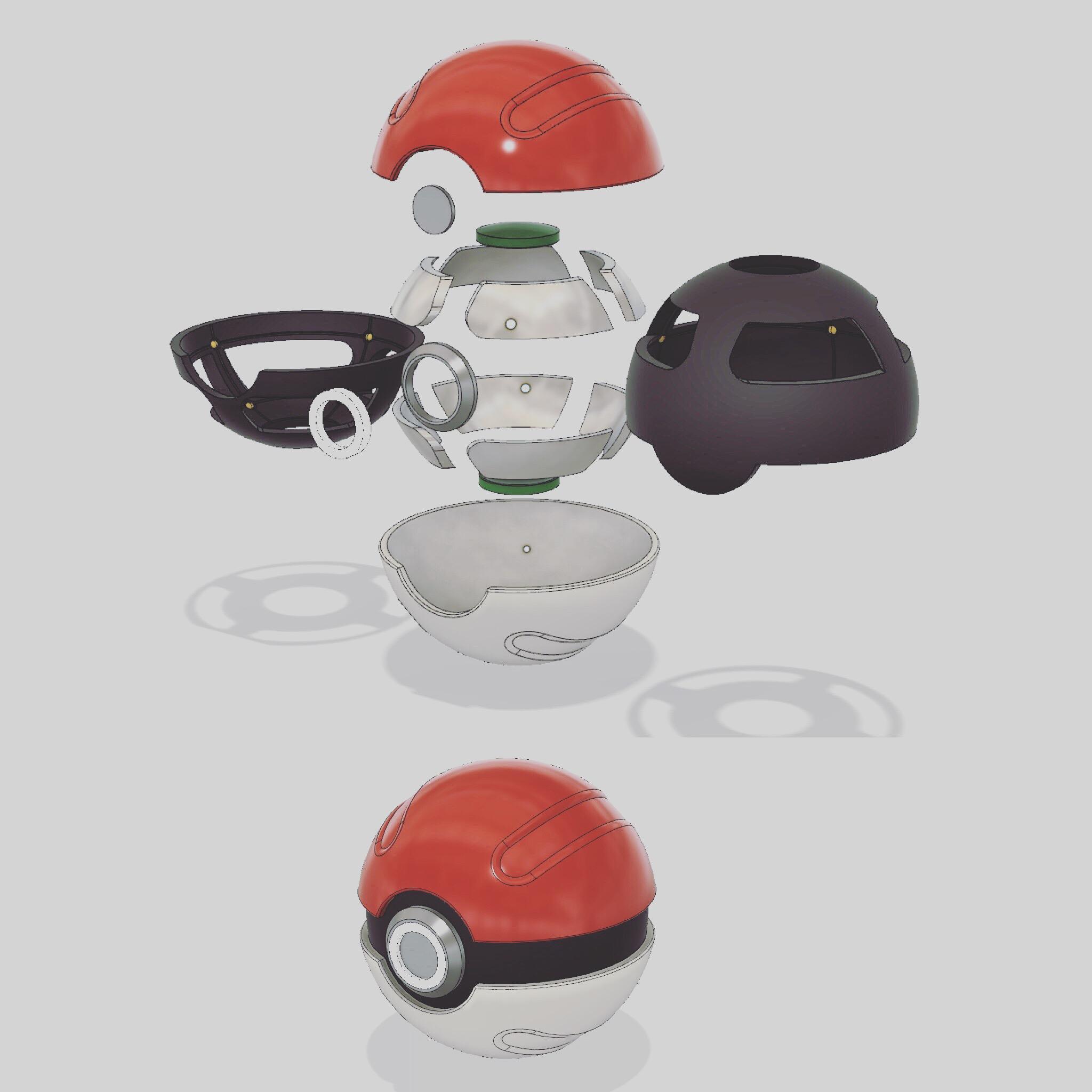 Pokemon Pokeball 3d model