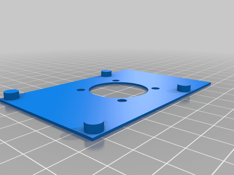 Pi Fan Backplate For Octoprint With Thread 3d model