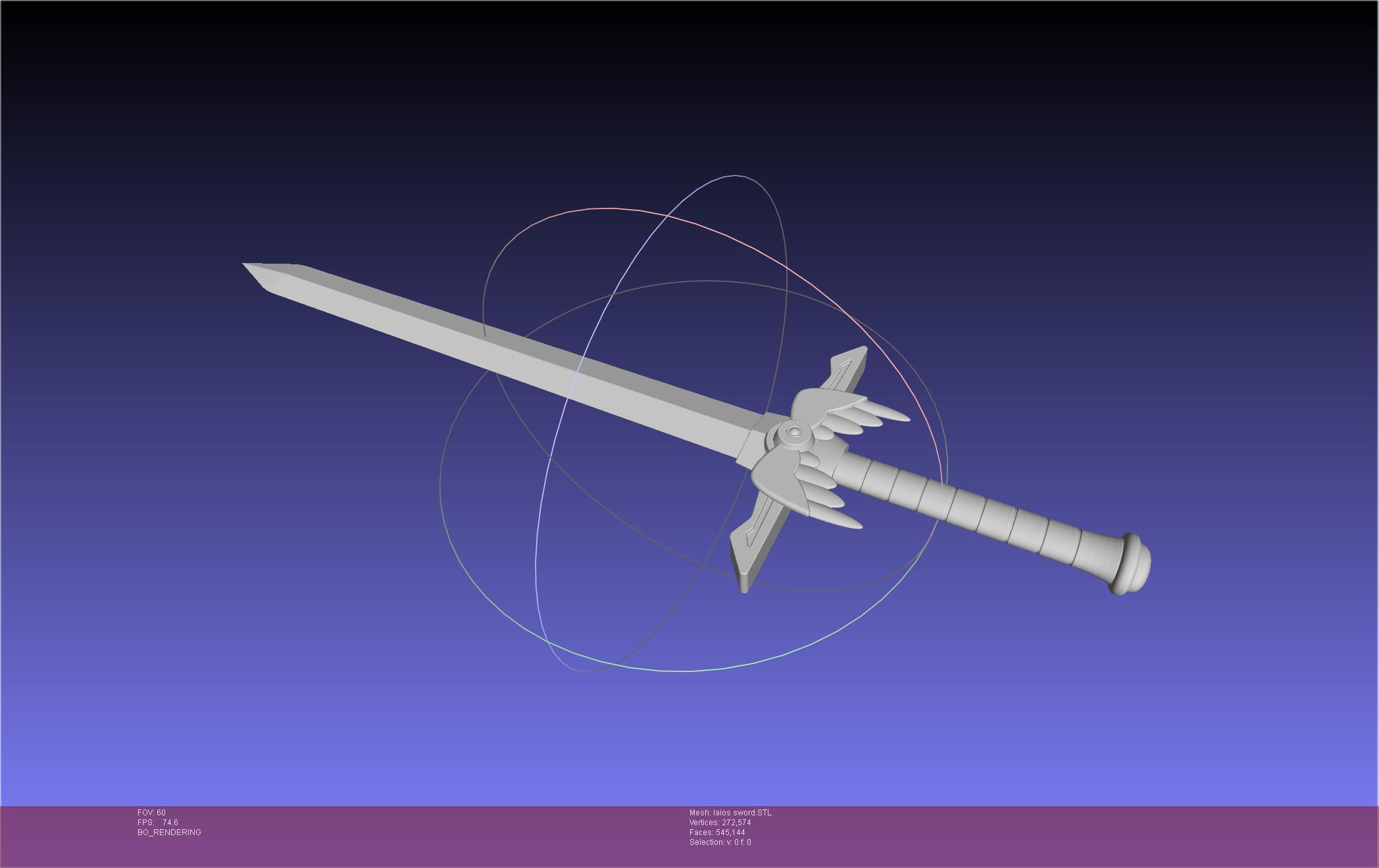 Dungeon Meshi Laios Sword 3d model