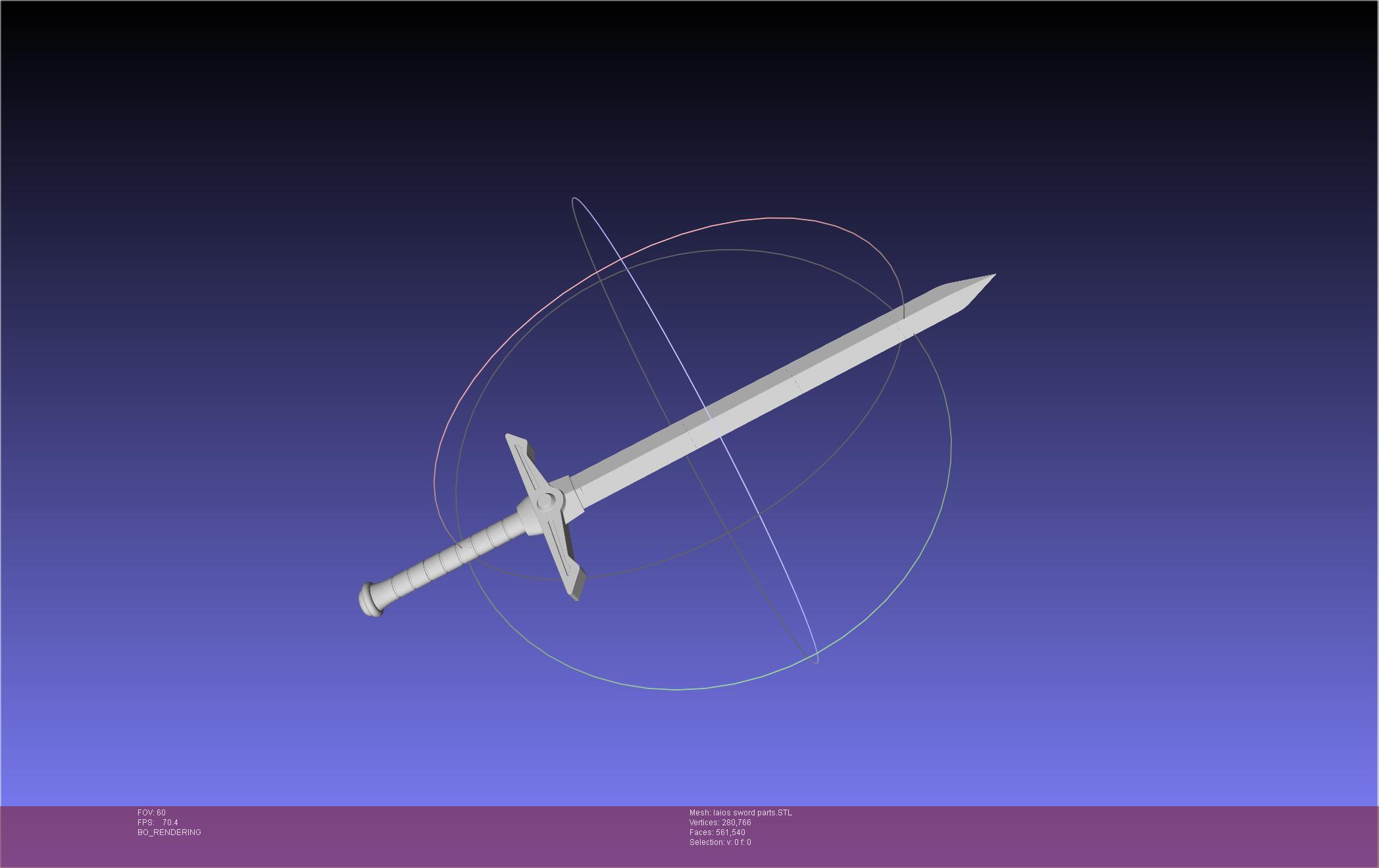 Dungeon Meshi Laios Sword 3d model