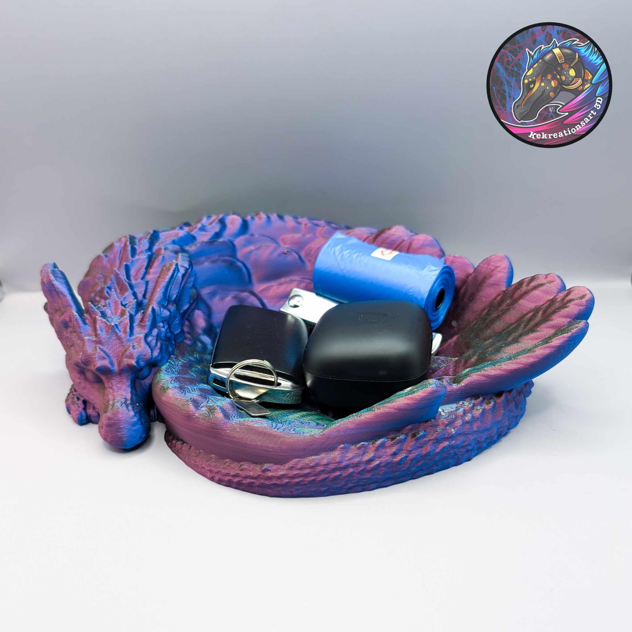 Feather Dragon Key Tray 3d model