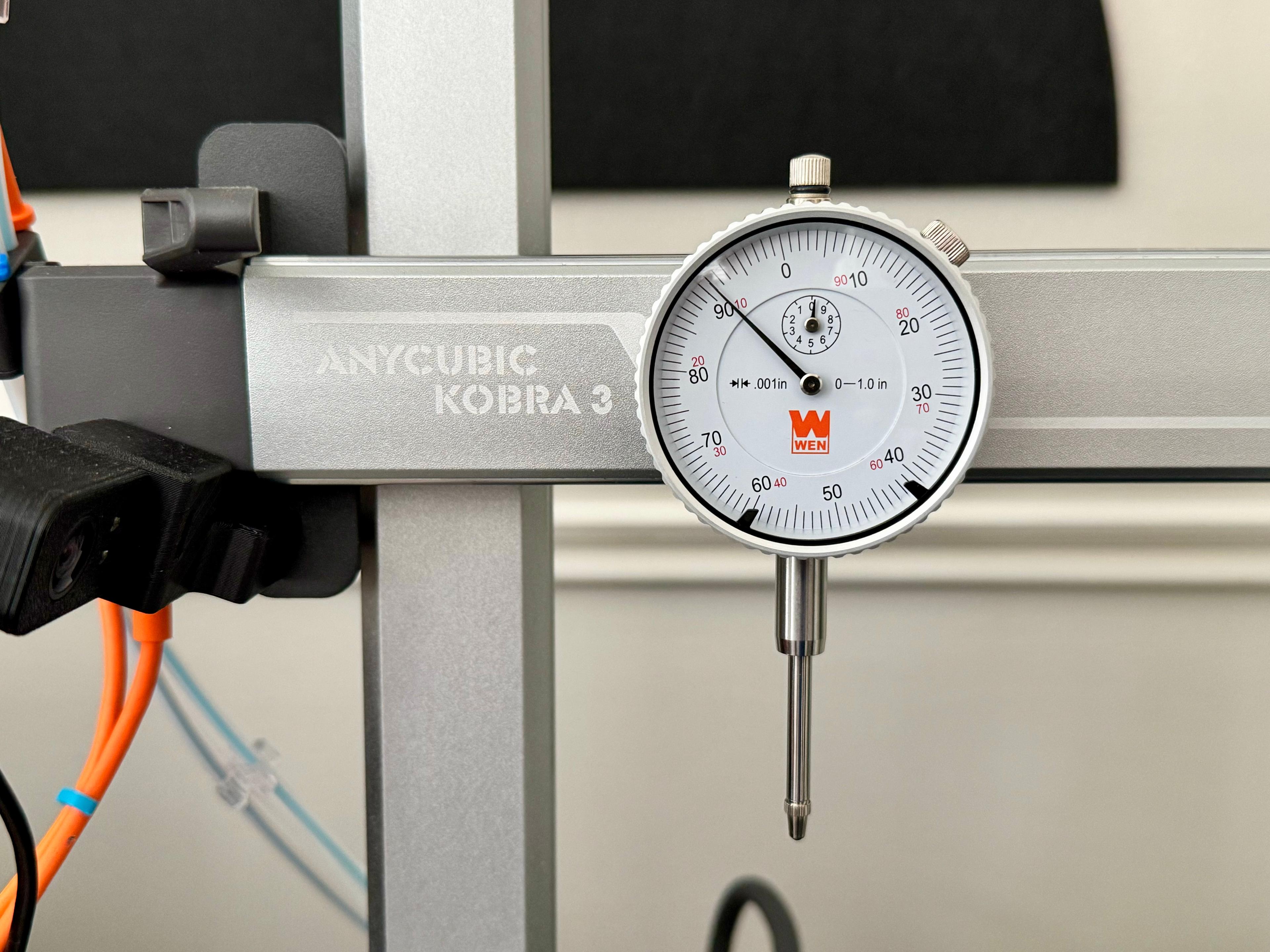 Anycubic Kobra 3 Dial Indicator X-Axis Mount 3d model