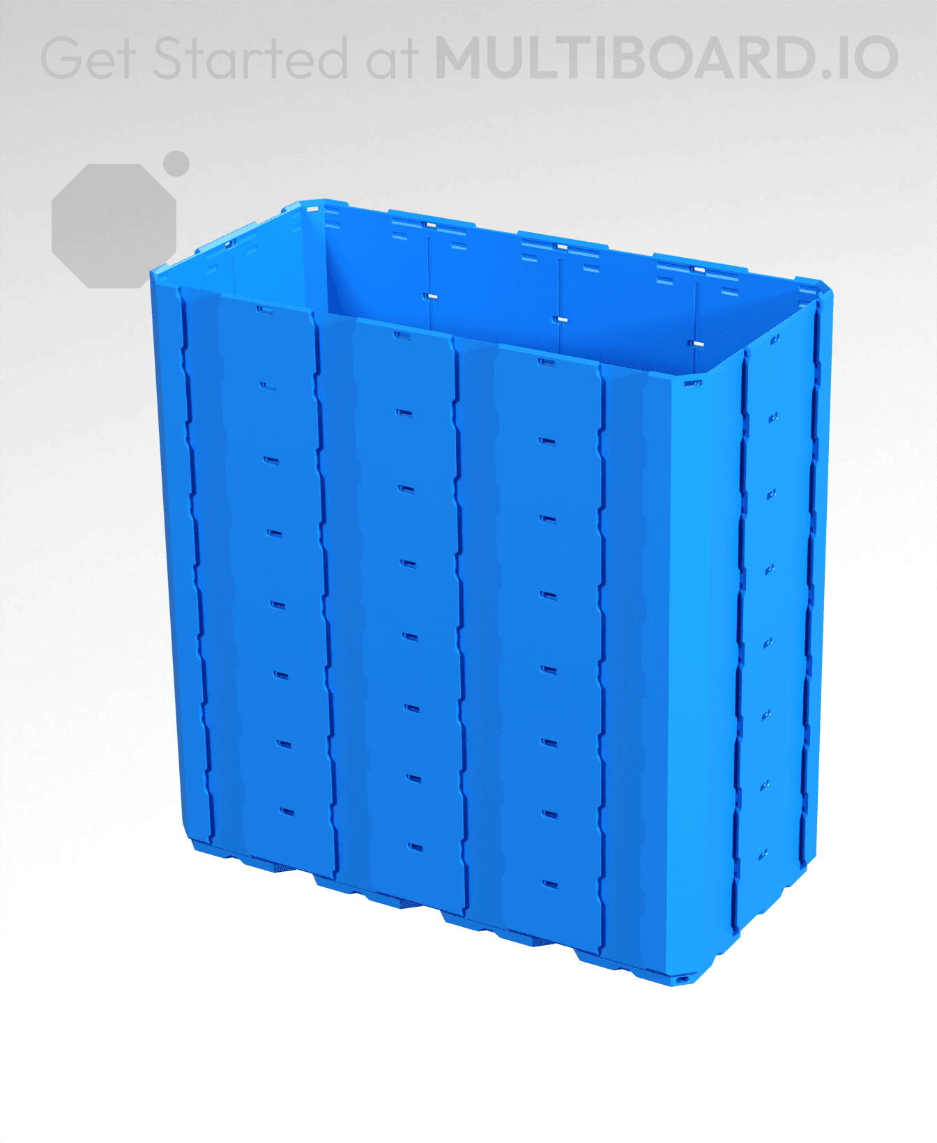 4x2x4 - Full Multipoint Rail - Multibin Shell 3d model