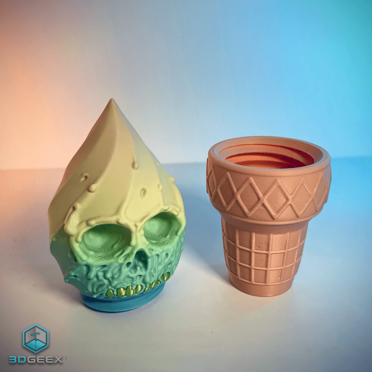 I Scream: Skull, Zombie & Ghostface 3d model